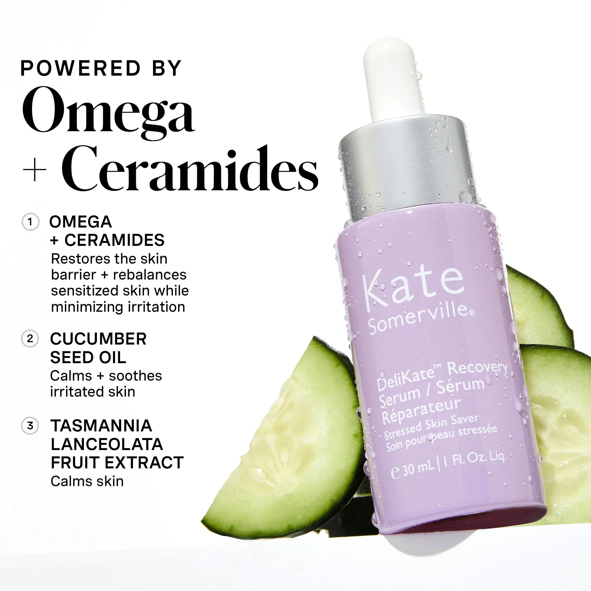 Kate Somerville DeliKate Recovery Serum – Clinically Formulated Hydrating Treatment, Irritation and Redness Relief for Stressed or Sensitive Skin, 1 Fl Oz - Image 12