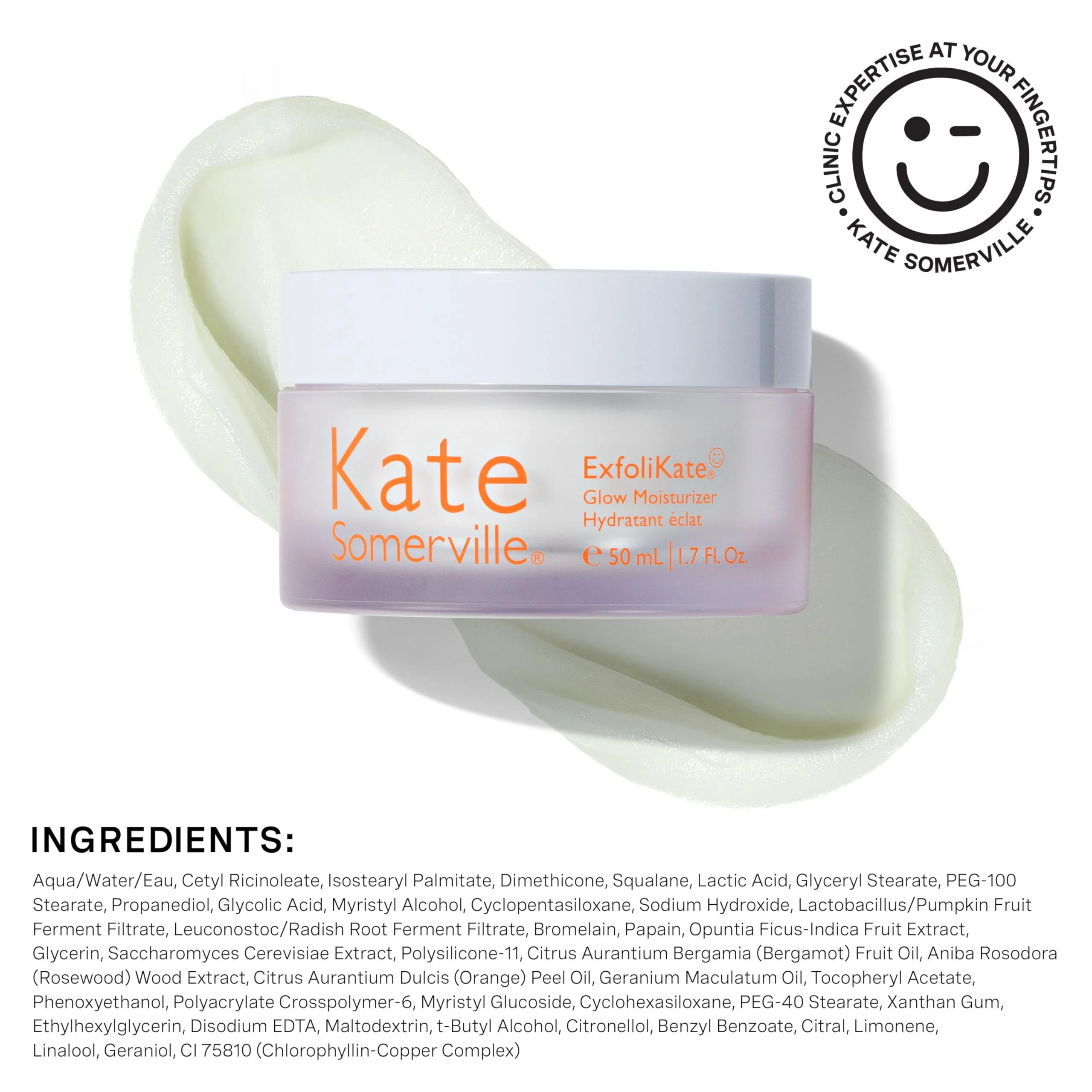 Kate Somerville ExfoliKate Glow Moisturizer – Clinically Formulated Daily Face Cream, Gently Exfoliates and Hydrates, 1.7 Fl Oz - Image 4