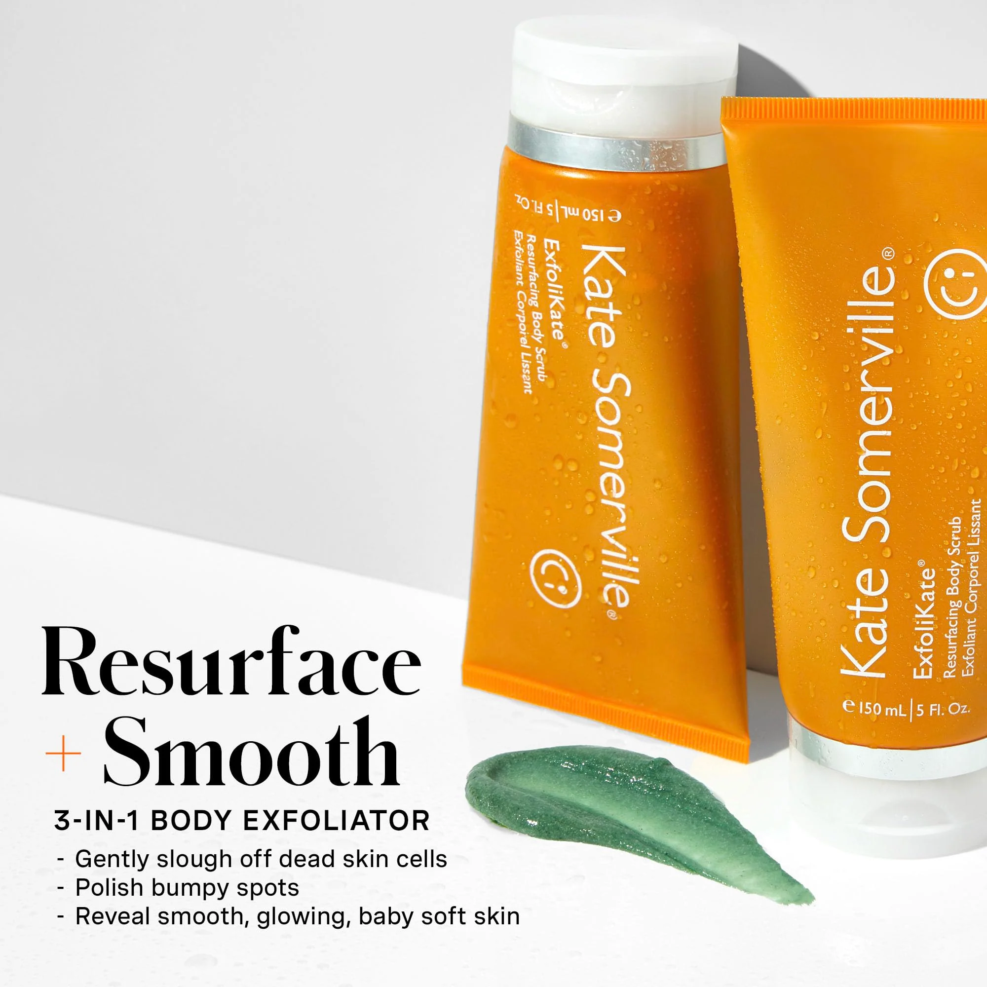 Kate Somerville ExfoliKate Resurfacing Body Scrub – Triple Action Exfoliating Body Polish, Removes Dead Skin, Improves Tone & Texture, 5 Fl Oz - Image 9