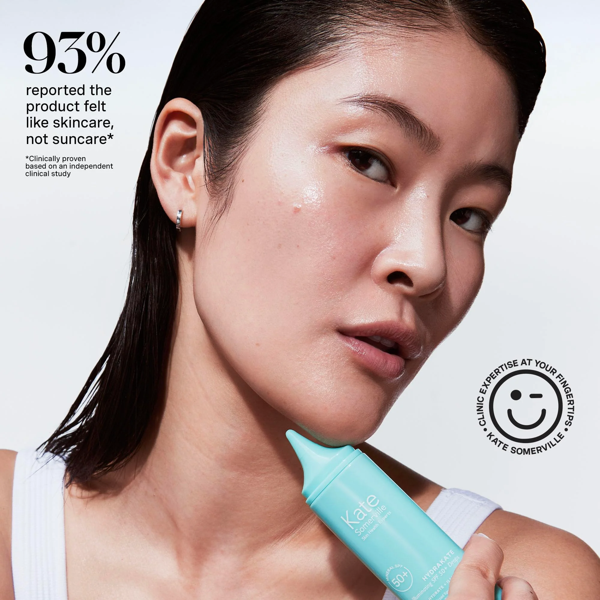 Kate Somerville HydraKate Illuminating Sunscreen Drops – Tinted SPF 50+ Mineral Sunscreen with Zinc Oxide, Moisturizing & Anti-Aging Sun Protection, 1.7 Fl Oz - Image 8
