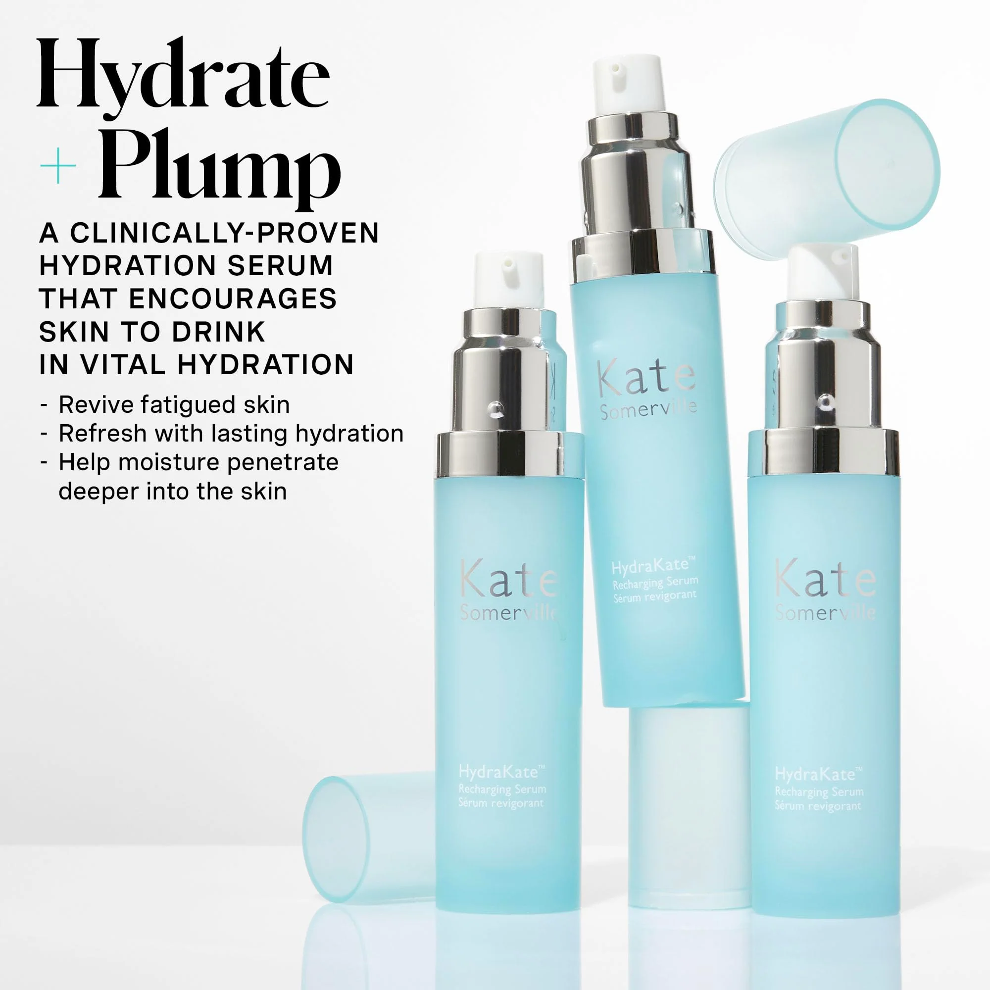Kate Somerville HydraKate Recharging Hydration Serum – Skin-Quenching Dual-Weight Serum with Hyaluronic Acid for Hydrating, 1 Fl Oz - Image 11