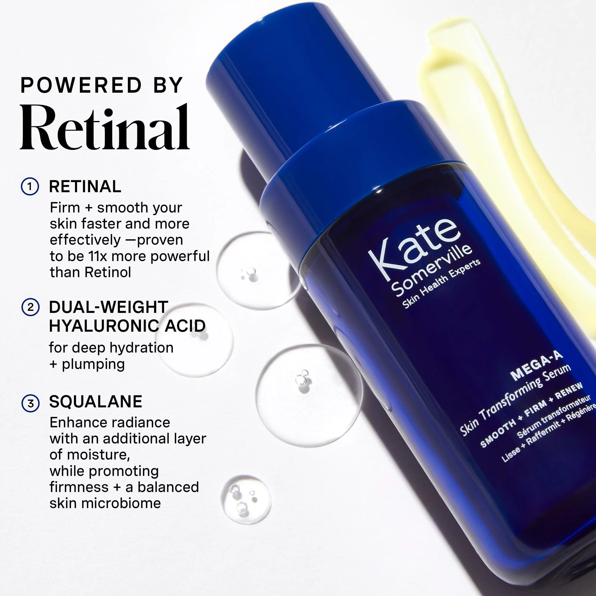 Kate Somerville Mega-A Skin Transforming Serum – Anti-Aging Serum with Hyaluronic Acid For Uneven Texture and Wrinkles, 1 Fl. Oz - Image 11