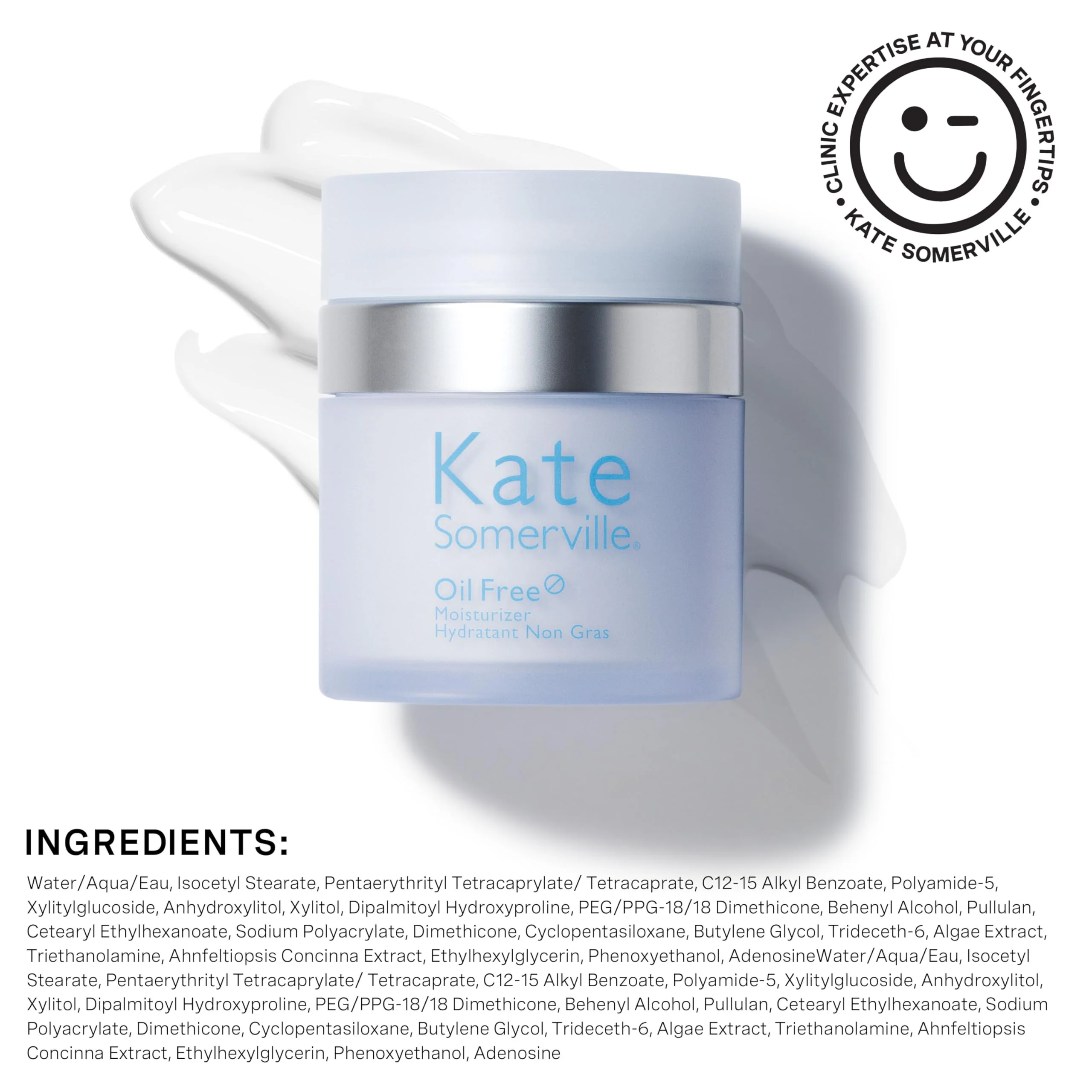 Kate Somerville Oil Free Moisturizer – Clinically Formulated Face Cream for Oily Skin, Lightweight, and Hydrating Daily Oil Control, 1.7 Fl Oz - Image 4