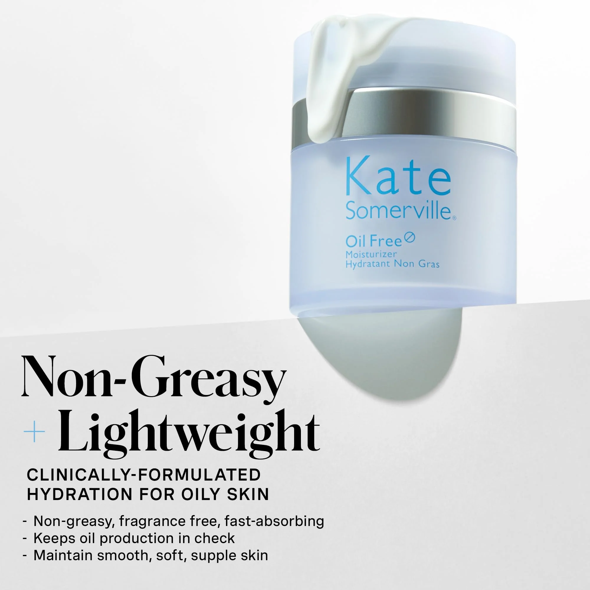 Kate Somerville Oil Free Moisturizer – Clinically Formulated Face Cream for Oily Skin, Lightweight, and Hydrating Daily Oil Control, 1.7 Fl Oz - Image 9