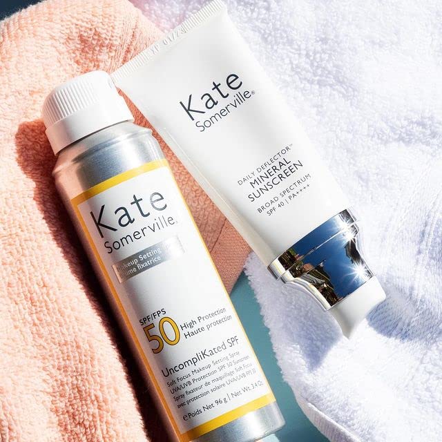 Kate Somerville UncompliKated SPF – SPF 50 Face Sunscreen and Soft Focus Makeup Setting Spray, Daily Use Sun Protection with Matte Finish, 3.4 Fl Oz - Image 5