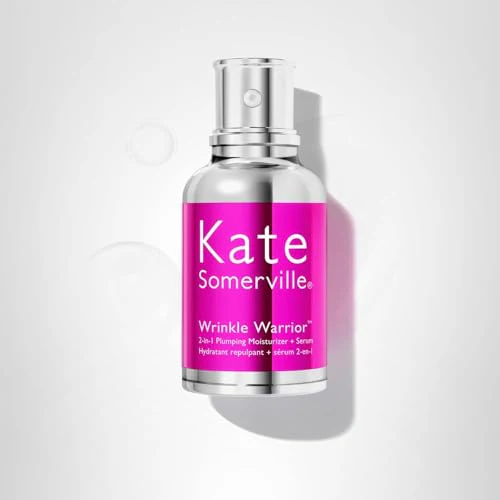 Kate Somerville Wrinkle Warrior® 2-in-1 Plumping Moisturizer + Serum – Hydrating Formula with Hyaluronic Acid, Smooths Fine Lines, Firms Skin & Boosts Radiance, 1.7 Fl Oz - Image 2