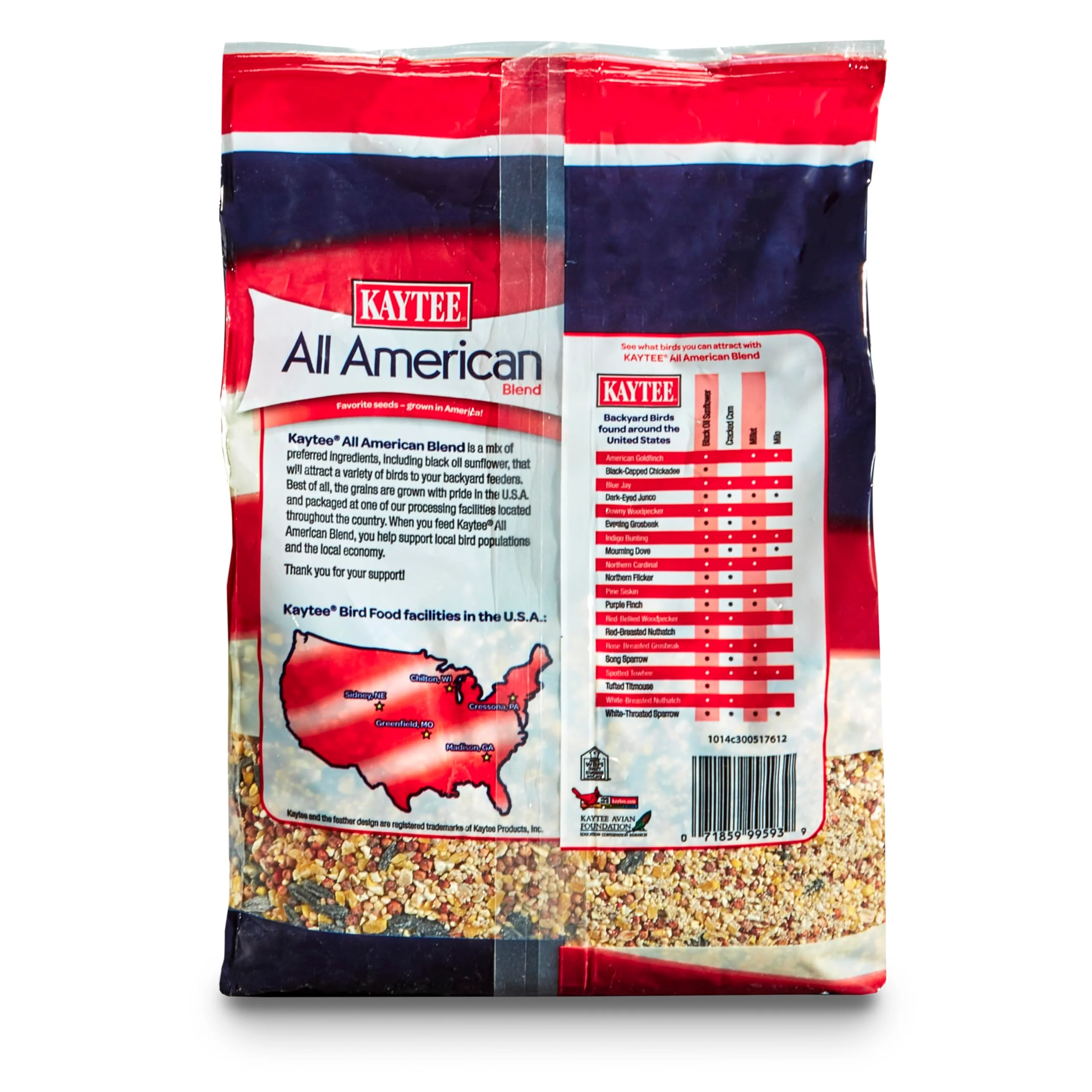 Kaytee All American Wild Bird Food Seed Blend for Cardinals, Blue Jays, Finches & Other Outdoor Wild Birds, 5 Pounds - Image 7