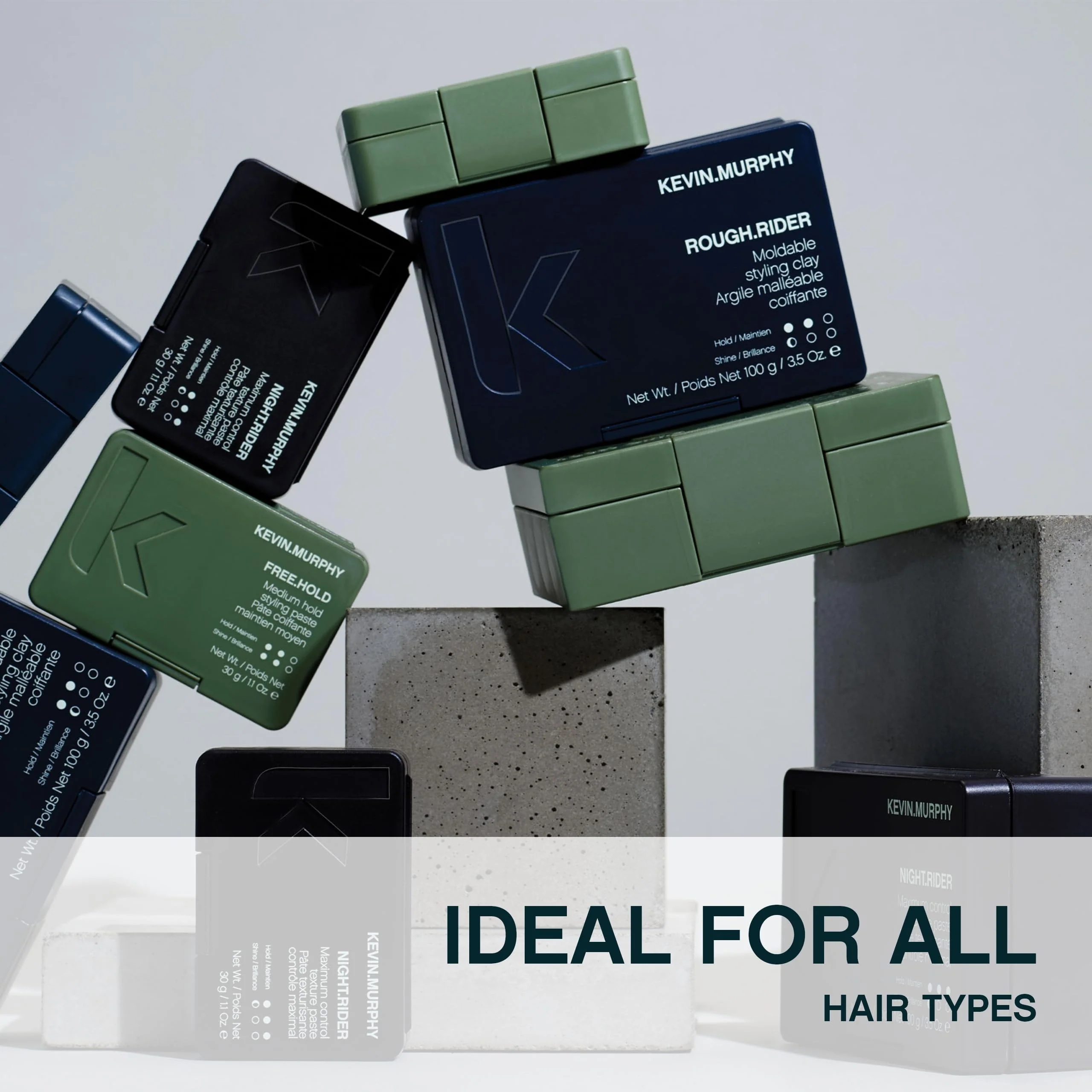 KEVIN.MURPHY ROUGH.RIDER Clay - Hair Strengthening - For All Hair Types - Moldable Styling Clay - Sulphate Free Care - 30 g / 1.1 oz - Image 4