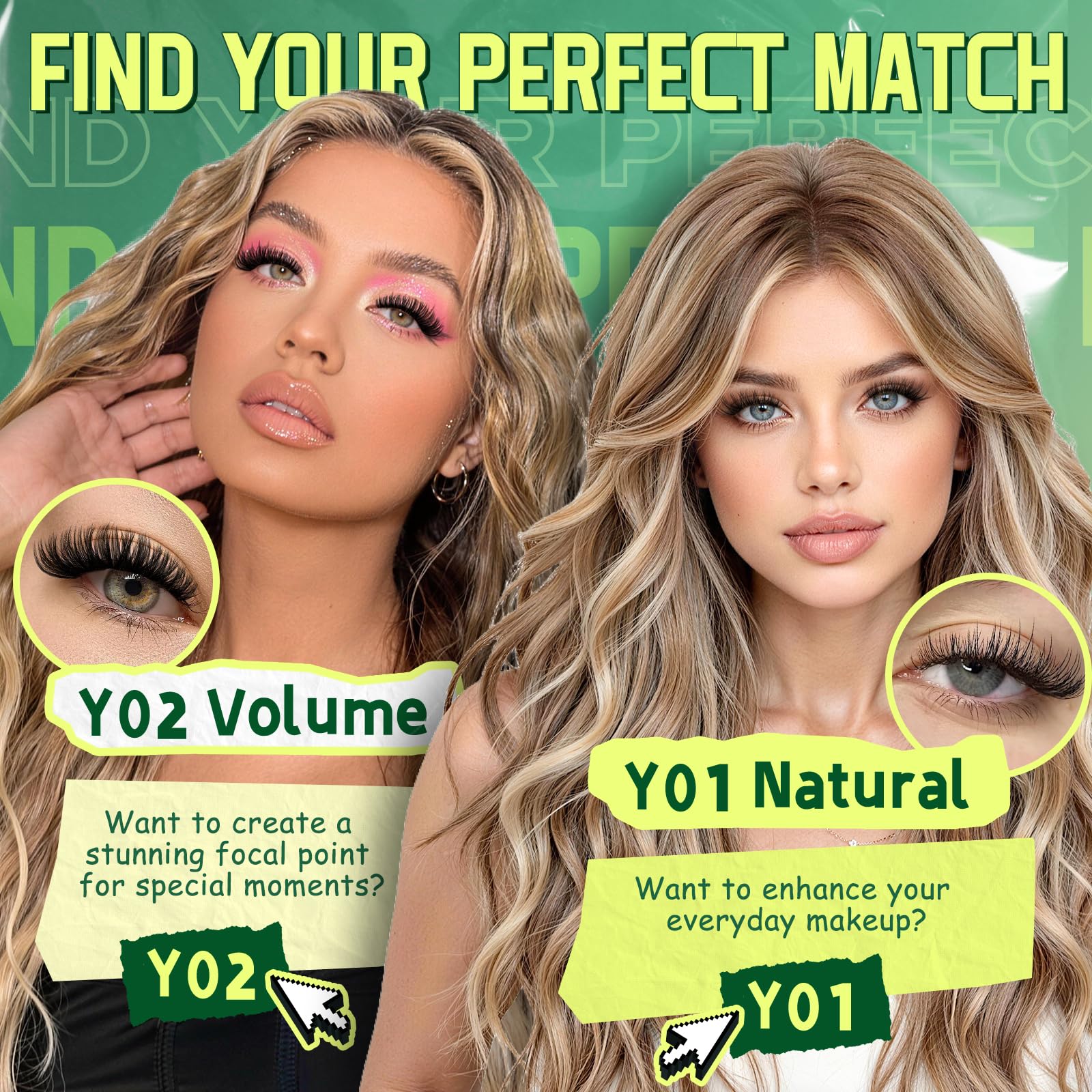 KEYYOU Lash Clusters Kit 144pcs Thick Volume D Curl Eyelash Clusters Lash Extension Kit with Mascara Brush Bond and Seal Glue Remover Applicators and Brush for DIY Lash Extensions (Y02) - Image 5