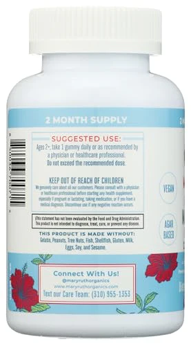 Kids Magnesium Citrate Gummies by MaryRuth's | 2 Month Supply | Sugar Free | Calm Magnesium Gummies for Kids 2+ | Bone Health | Calcium Absorption | Essential Mineral | Vegan | 60 Count - Image 4