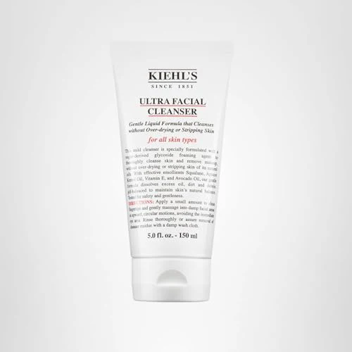 Kiehl's Ultra Facial Cleanser, Lightweight Foamy Facial Cleanser, Enriched Formula that Replenishes Skin Barrier, Gently Exfoliates and Moisturizes, Suitable for All Skin Types - 5 fl oz - Image 2