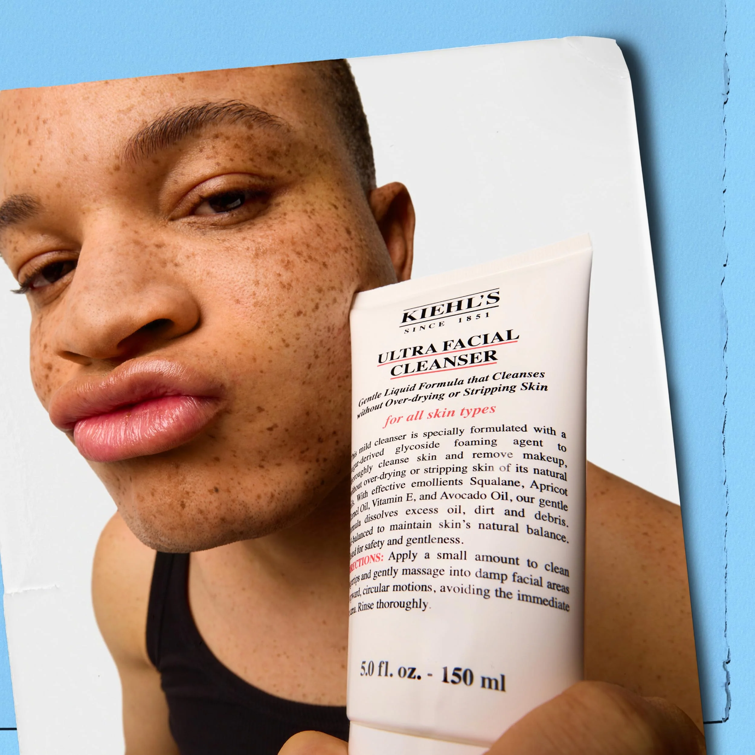 Kiehl's Ultra Facial Cleanser, Lightweight Foamy Facial Cleanser, Enriched Formula that Replenishes Skin Barrier, Gently Exfoliates and Moisturizes, Suitable for All Skin Types - 5 fl oz - Image 3