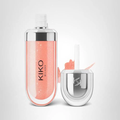 Kiko Milano 3D Hydra Lip Gloss – High Shine, Hydrating, Plumping, Non-Sticky, Moisturizing Lip Makeup – 03 Pearly Apricot – 6.5ml - Image 2