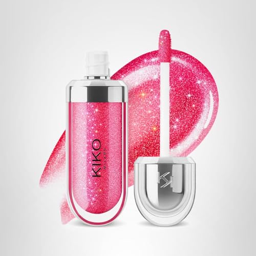 Kiko Milano 3D Hydra Lip Gloss – High Shine, Hydrating, Plumping, Non-Sticky, Moisturizing Lip Makeup – 10 Sparkling Strawberry – 6.5ml - Image 2