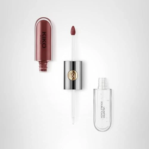 Kiko Milano Unlimited Double Touch 105 | Liquid Lipstick With A Bright Finish In A Two-step Application. Lasts Up To 12 Hours*. No-transfer base Colour. - Image 2