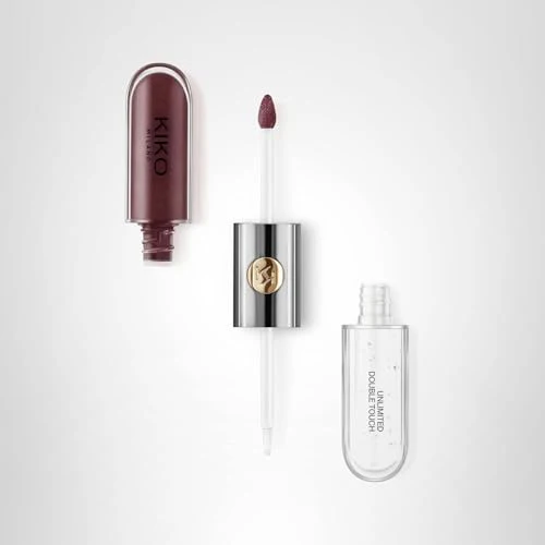 Kiko Milano Unlimited Double Touch 122 | Liquid Lipstick With A Bright Finish In A Two-step Application. Lasts Up To 12 Hours*. No-transfer base Colour. - Image 2