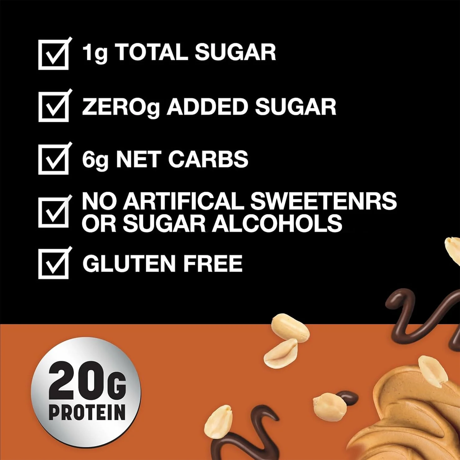 KIND Protein MAX Crispy Chocolate Peanut Butter Snack Bars, 20g of Protein, Keto Friendly, 1g of Sugar Per Bar, Gluten Free, 12 Count Box - Image 6
