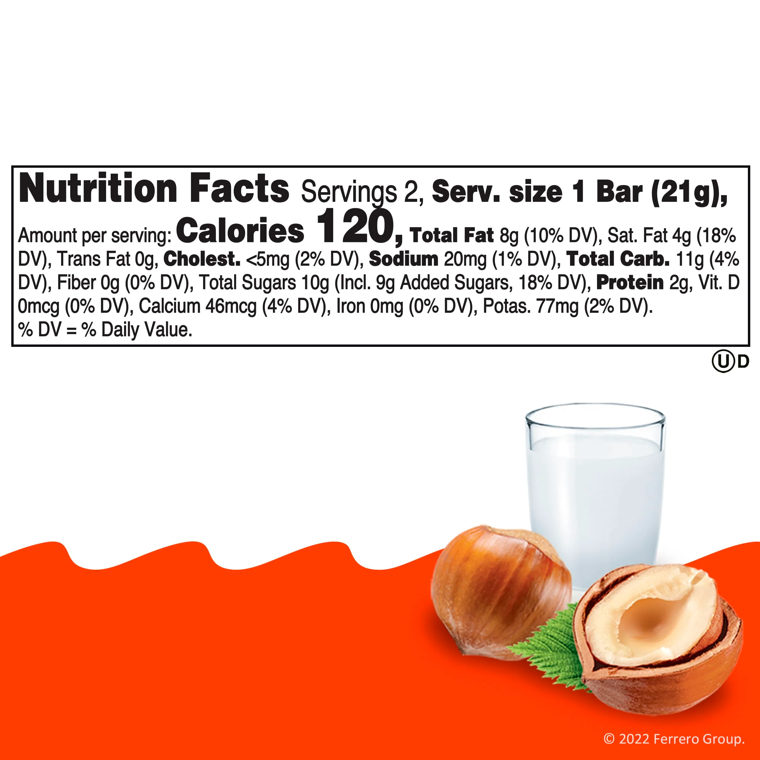 Kinder Bueno Milk Chocolate and Hazelnut Cream, 5 Pack, 2 Individually Wrapped Chocolate Bars Per Pack, 7.5 oz - Image 8