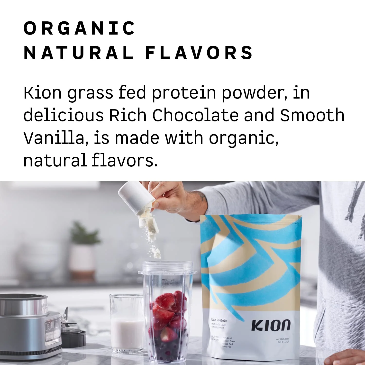 Kion Clean Protein | Grass-Fed & Pasture-Raised Whey Isolate Protein Powder | Rich Chocolate | 30 Servings - Image 5