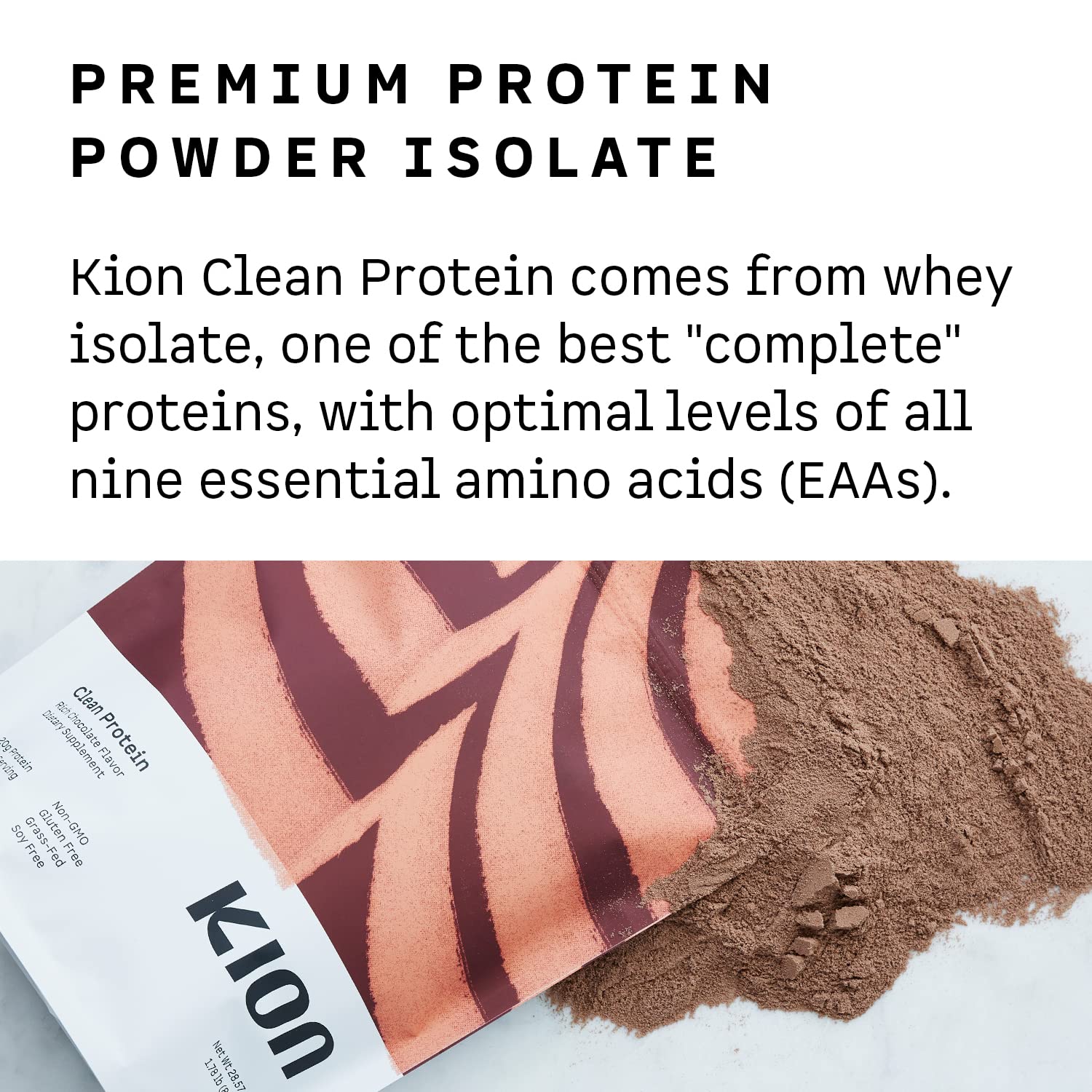Kion Clean Protein | Grass-Fed & Pasture-Raised Whey Isolate Protein Powder | Rich Chocolate | 30 Servings - Image 7