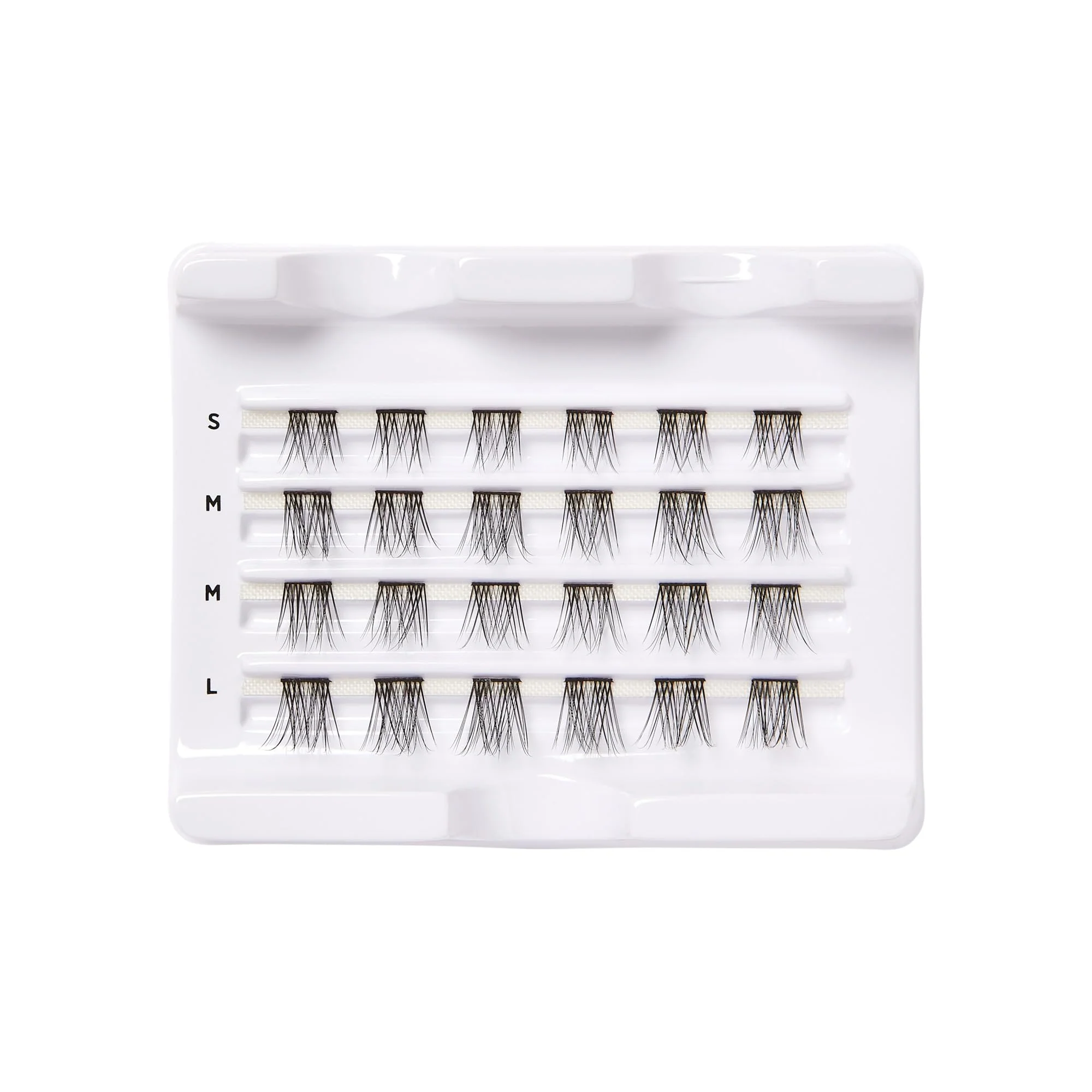 KISS Falscara DIY Eyelash Extension Lengthening Wisps - Featherlight Synthetic Reusable Artificial Eyelashes Multipack of 24 Mini Lash Clusters for that Authentic Eyelash Extension Look - Image 7