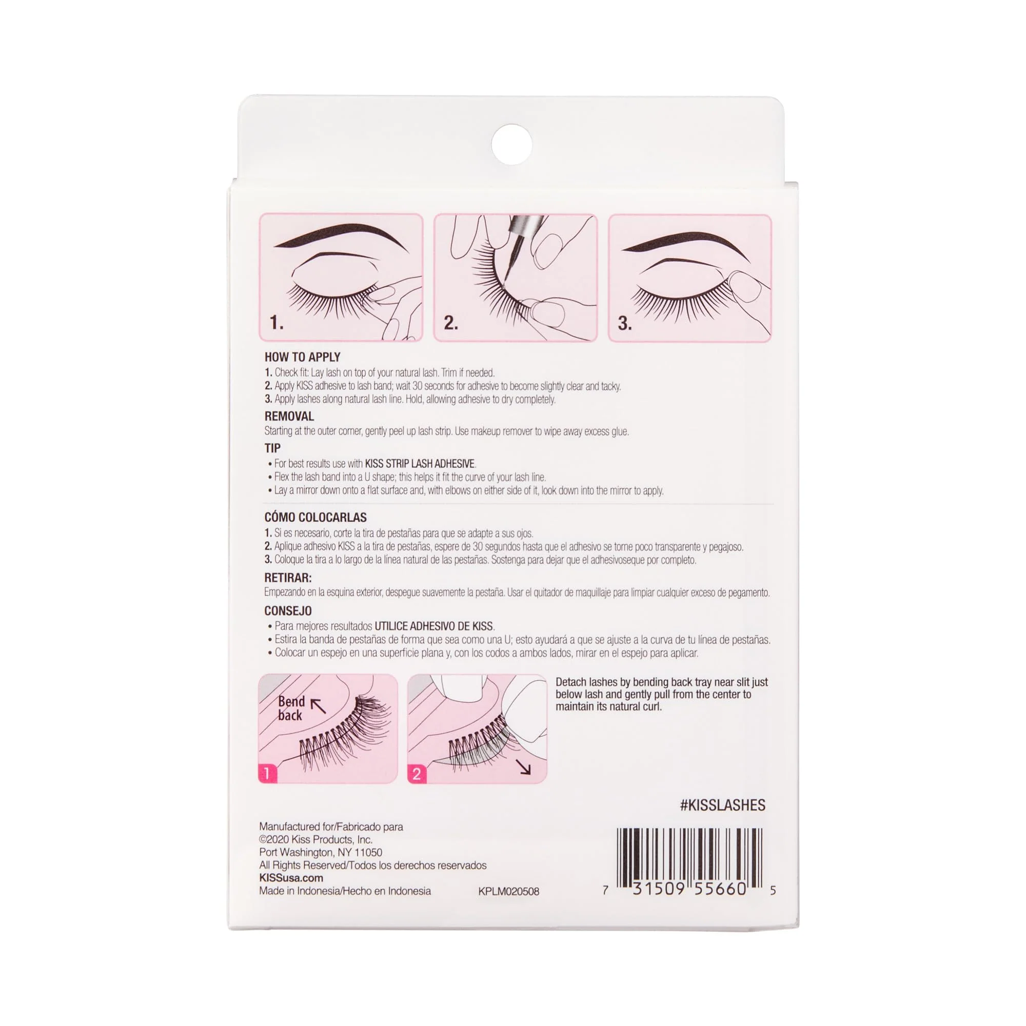 KISS So Wispy, False Eyelashes, '', 12mm, Includes 5 Pairs Of Lashes, Easy to Apply, Reusable Lash Clusters - Image 2
