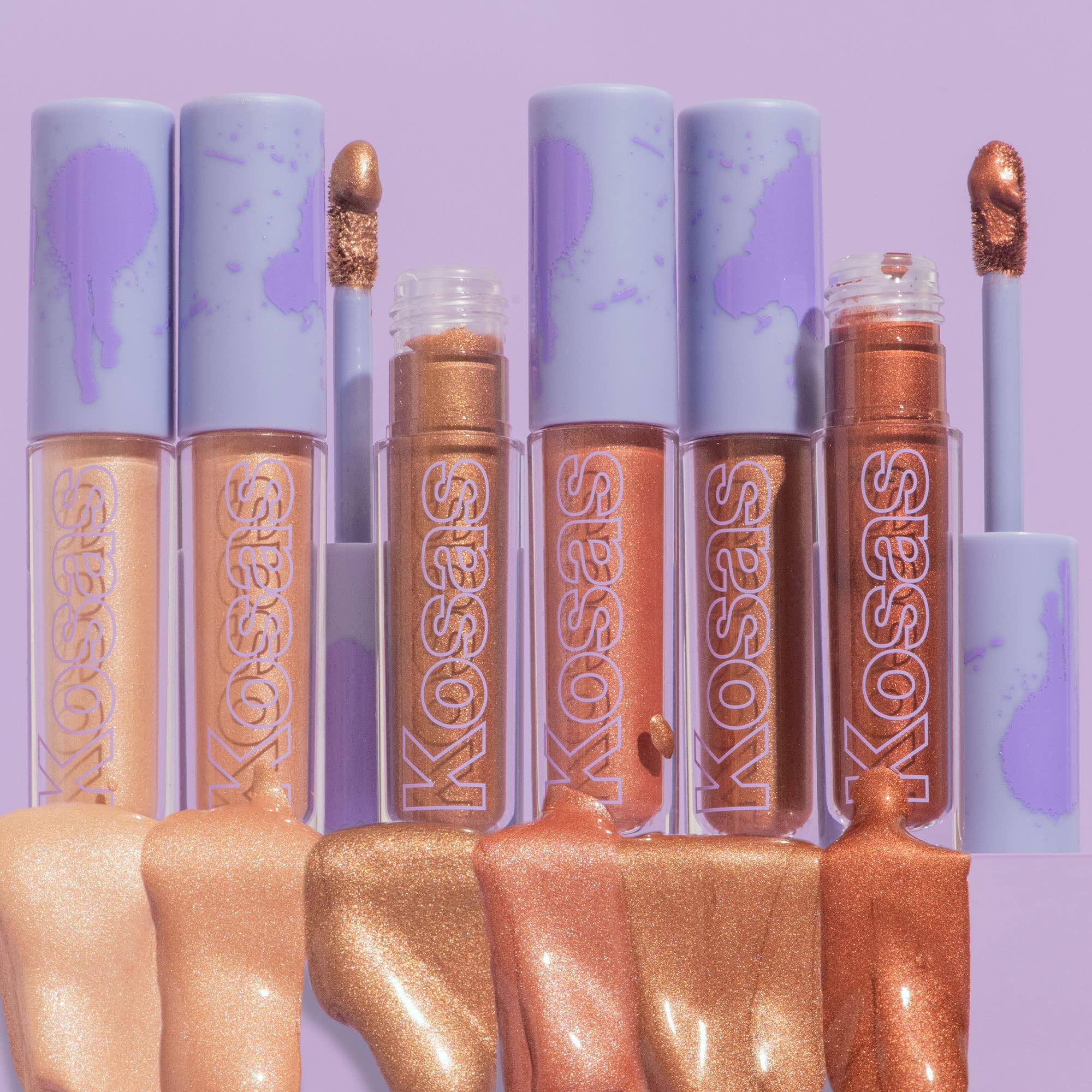 Kosas 10-Second Eye Gel Watercolor Eyeshadow: Moisturizing and Brightening Shimmer Eyeshadows - Heat - Image 3