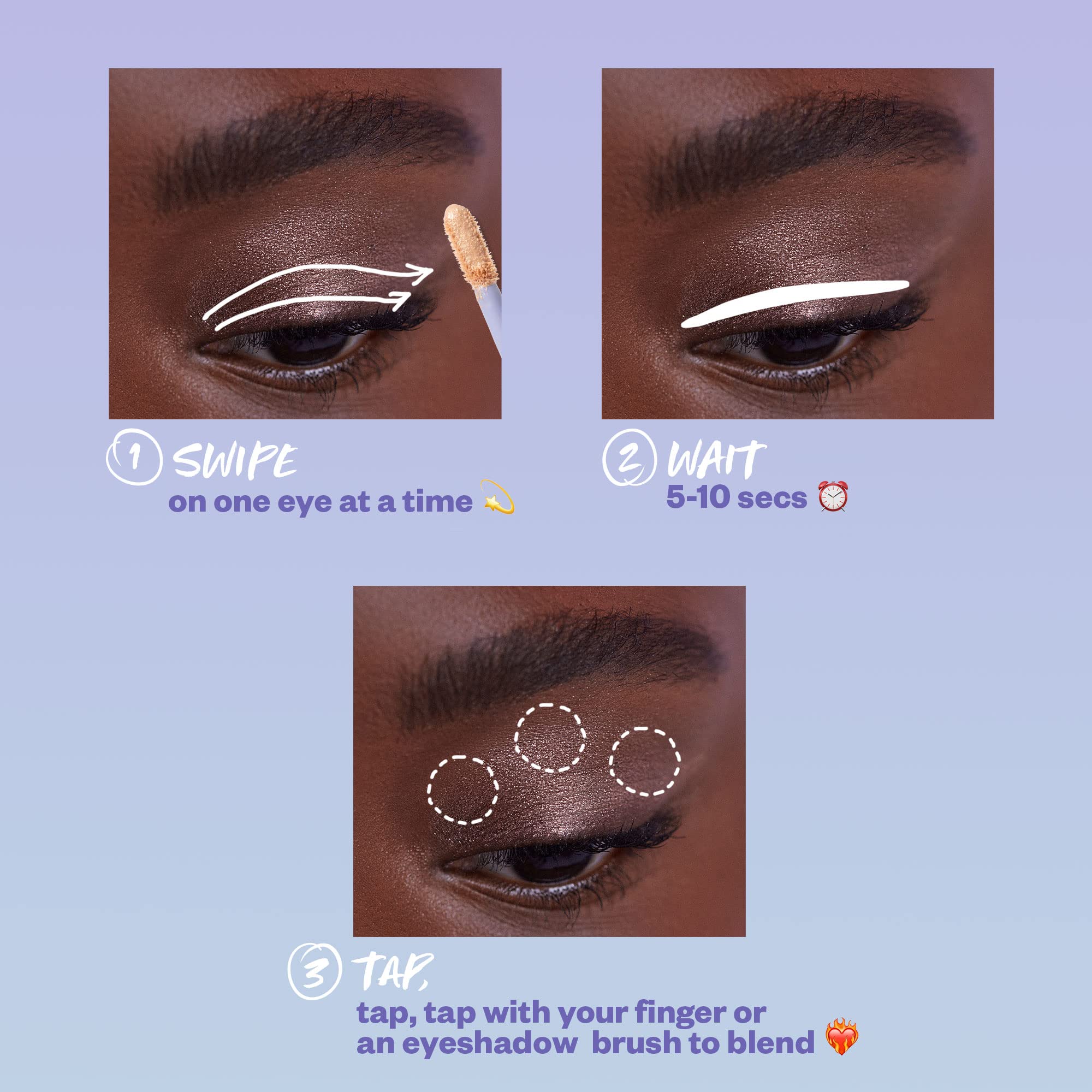 Kosas 10-Second Eye Gel Watercolor Eyeshadow: Moisturizing and Brightening Shimmer Eyeshadows - Heat - Image 4