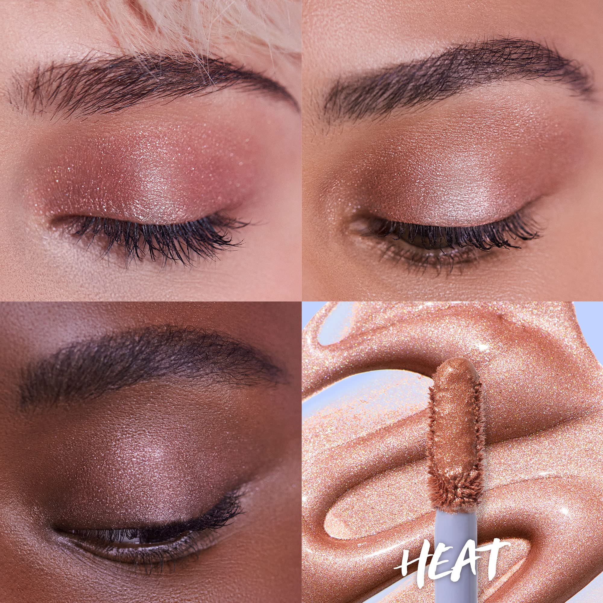 Kosas 10-Second Eye Gel Watercolor Eyeshadow: Moisturizing and Brightening Shimmer Eyeshadows - Heat - Image 6