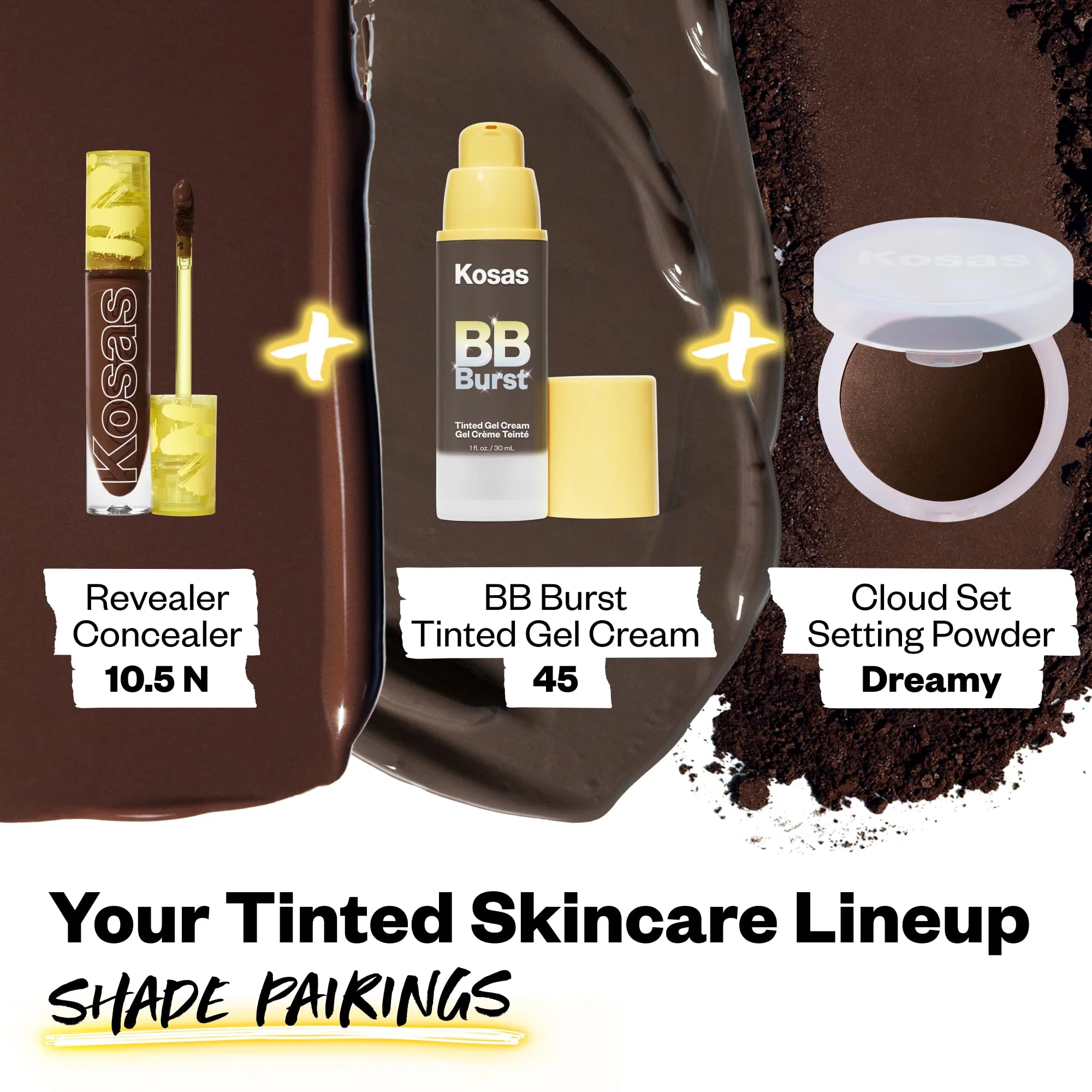 Kosas BB Burst Tinted Face Gel Cream - Supports Healthy Collagen, Smoothes Skin, Hydrates & Moisturizes - Lightweight Buildable Coverage - Rich Deep Neutral 45, (1 Oz/30 ML) - Image 2