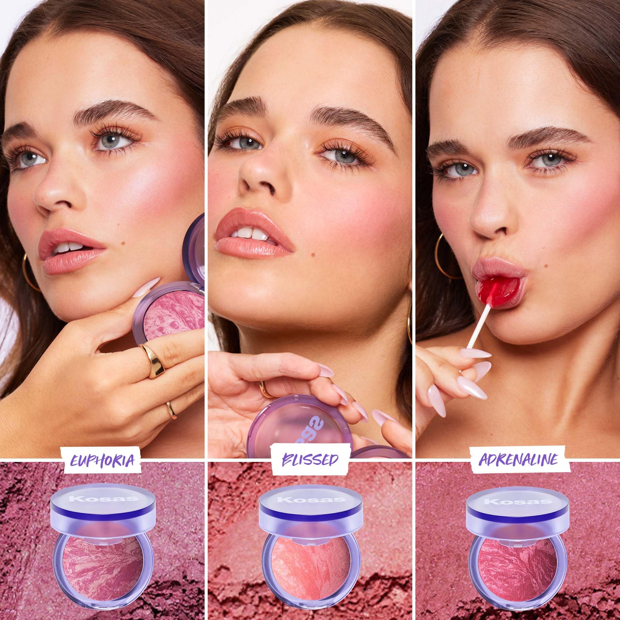 Kosas Blush is Life –Talc-Free Dimensional Blush Baked with Squalane & Hyaluronic Acid – Long Wear, Safe for Sensitive Skin - Blissed - Image 7
