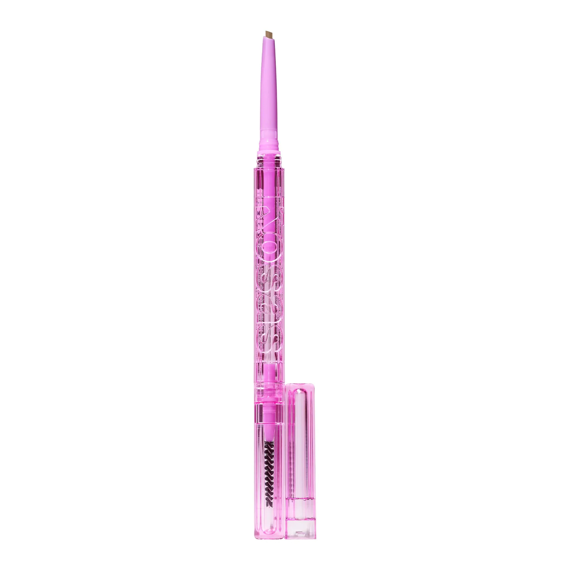 Kosas Brow Pop - Longwear Eyebrow Makeup, Dual-Sided Defining Pencil with Castor Oil for Soft, Natural Look of Real Hair - Taupe