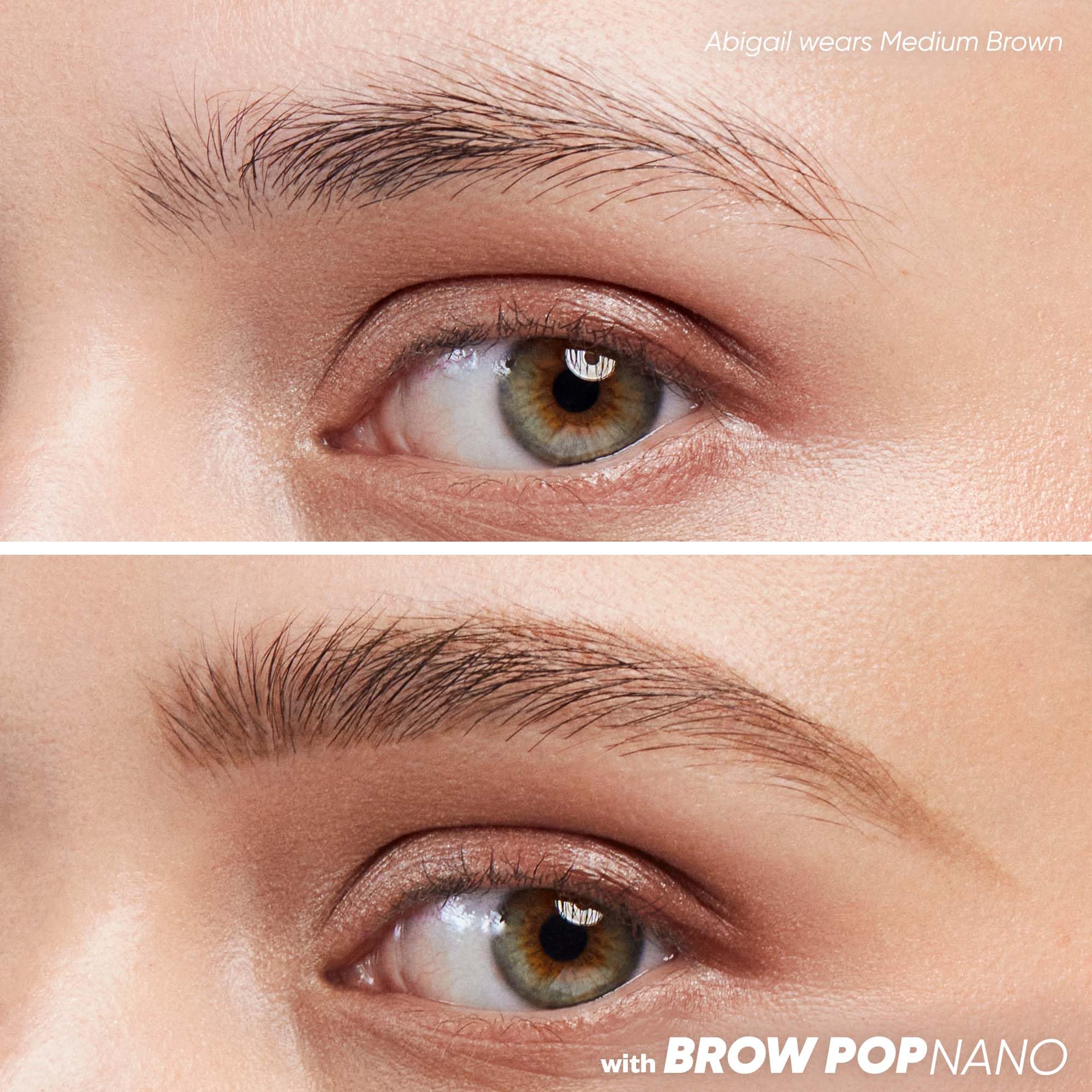 Kosas Brow Pop Nano Eyebrow Pencil – Ultra-Fine 1mm Micro Brow Pencil with Spoolie, Medium Brown - Image 9