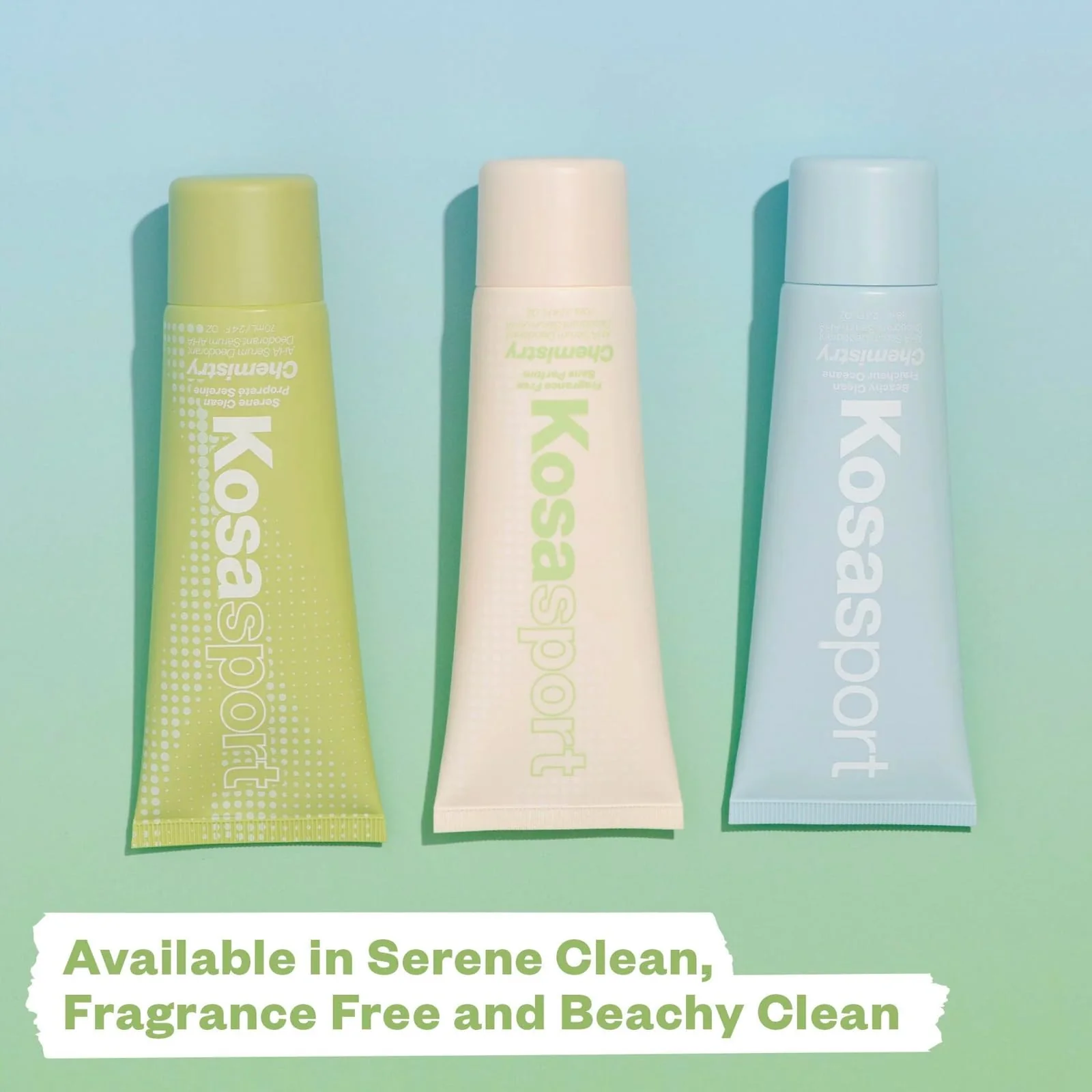 Kosas Chemistry Deodorant - Aluminium and Baking Soda Free + BO-Fighting AHA Serum that Exfoliates, Softens, and Nourishes the Skin, (Beachy Clean) - Image 3