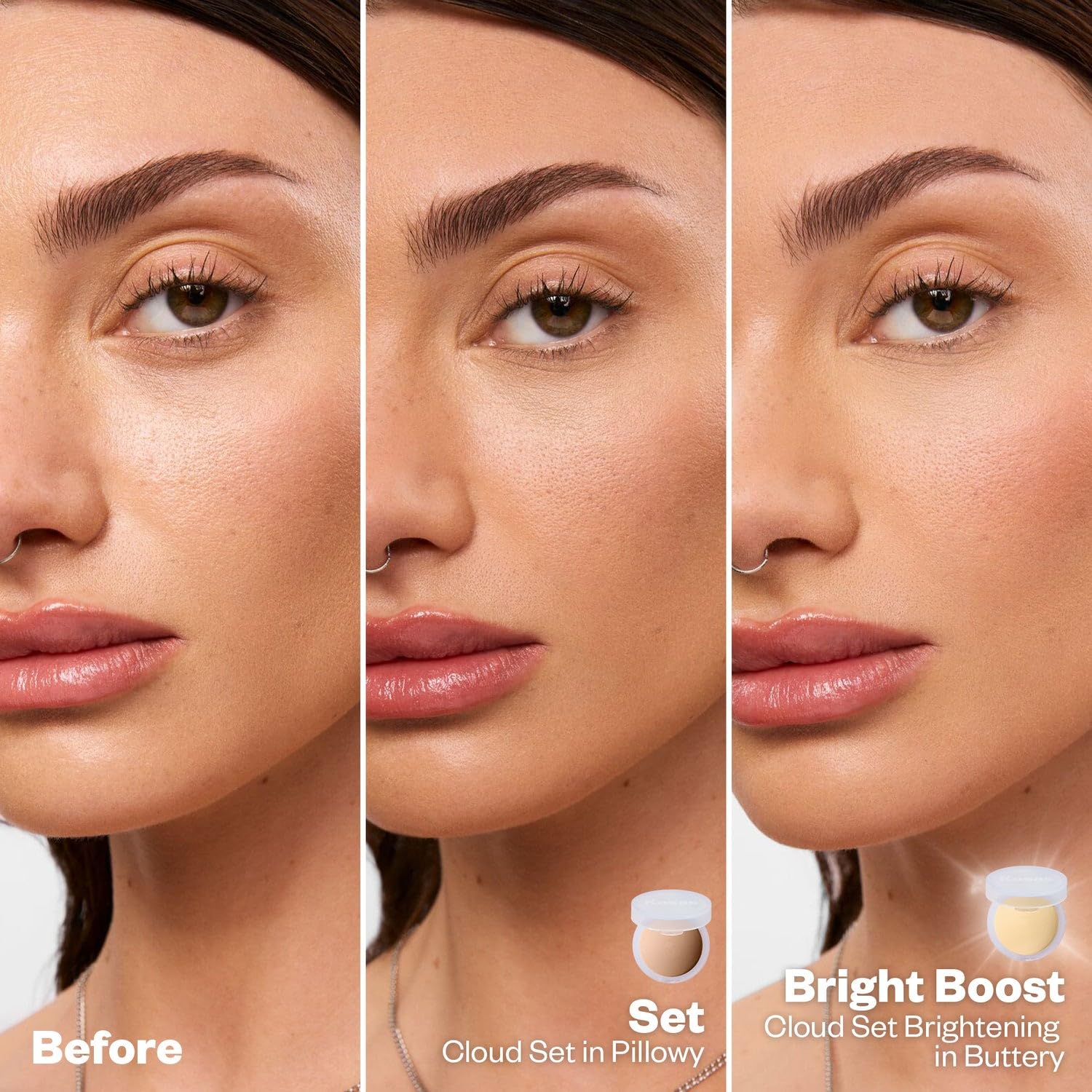 Kosas Cloud Set Pressed Setting Powder – Translucent Shine Control Face Powder, Soft Matte Finish, Cushiony (Sheer Golden Medium) - Image 3
