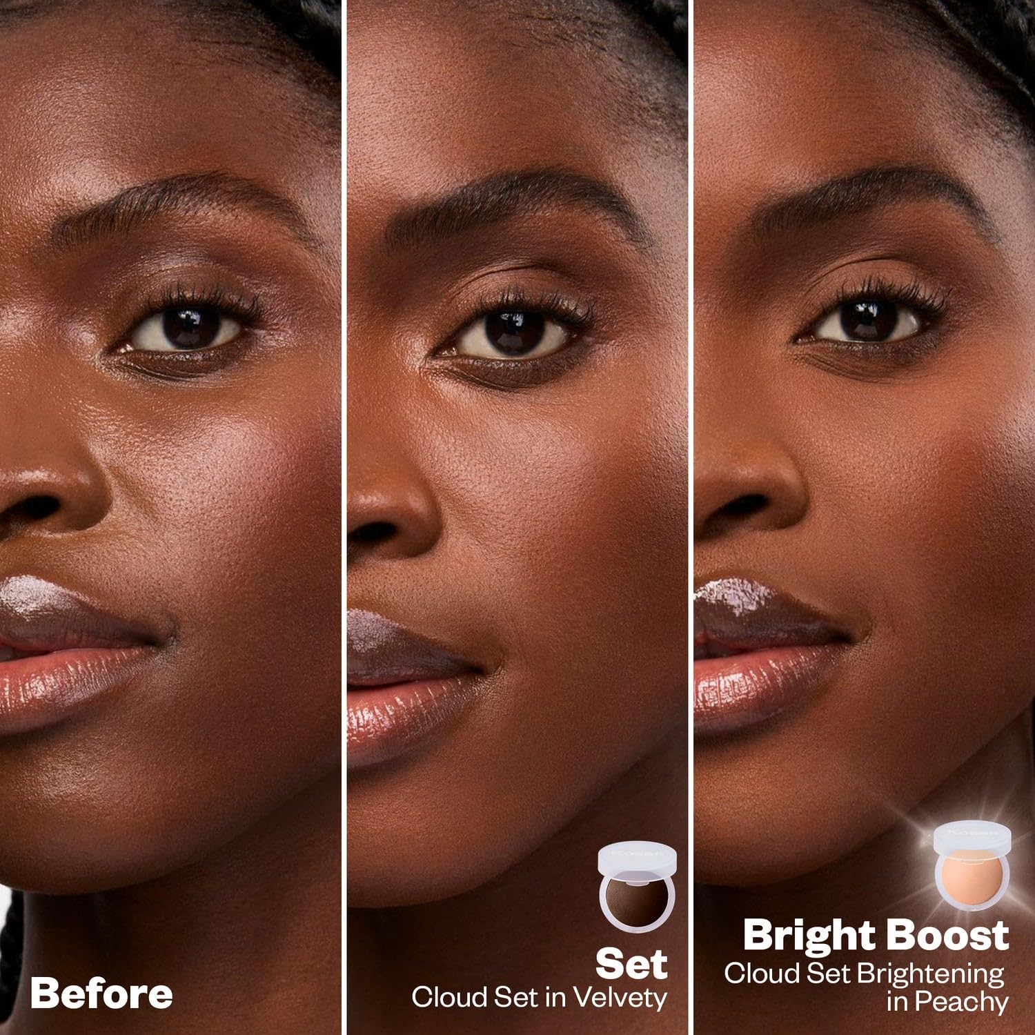 Kosas Cloud Set Pressed Setting Powder – Translucent Shine Control Face Powder, Soft Matte Finish, Dreamy (Sheer Rich Deep) - Image 3