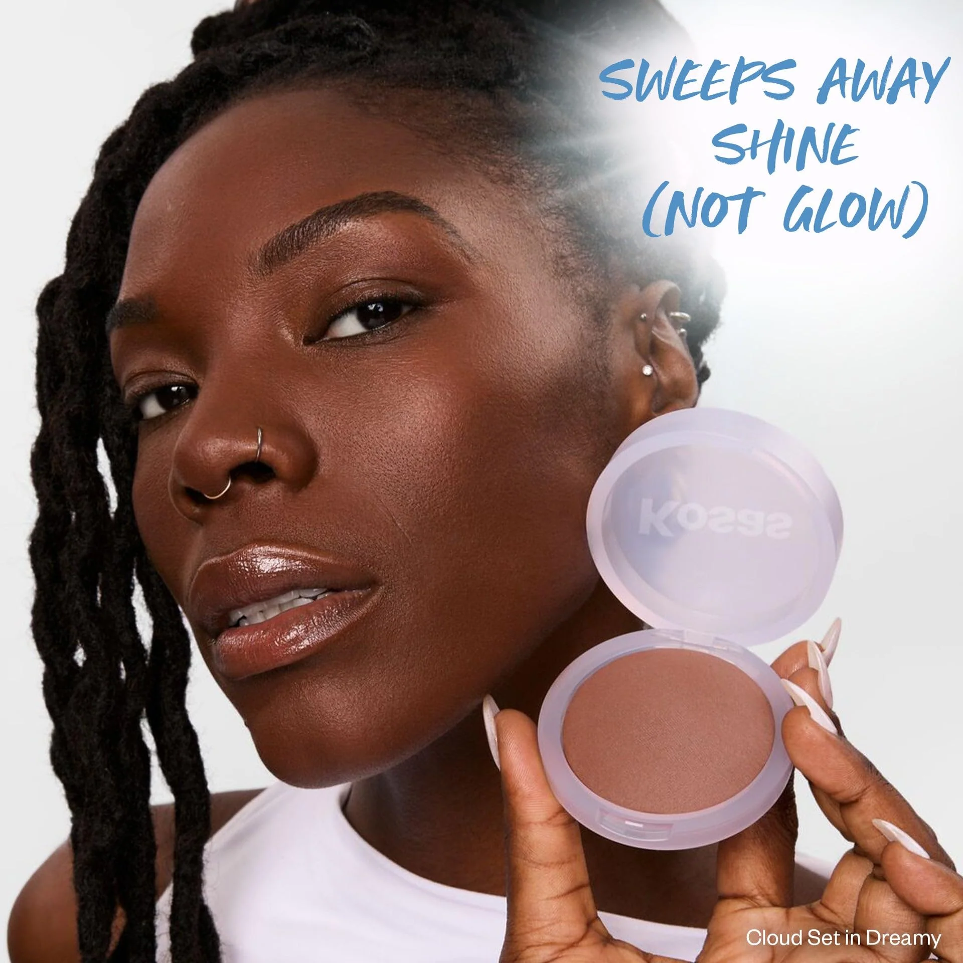 Kosas Cloud Set Pressed Setting Powder – Translucent Shine Control Face Powder, Soft Matte Finish, Dreamy (Sheer Rich Deep) - Image 8