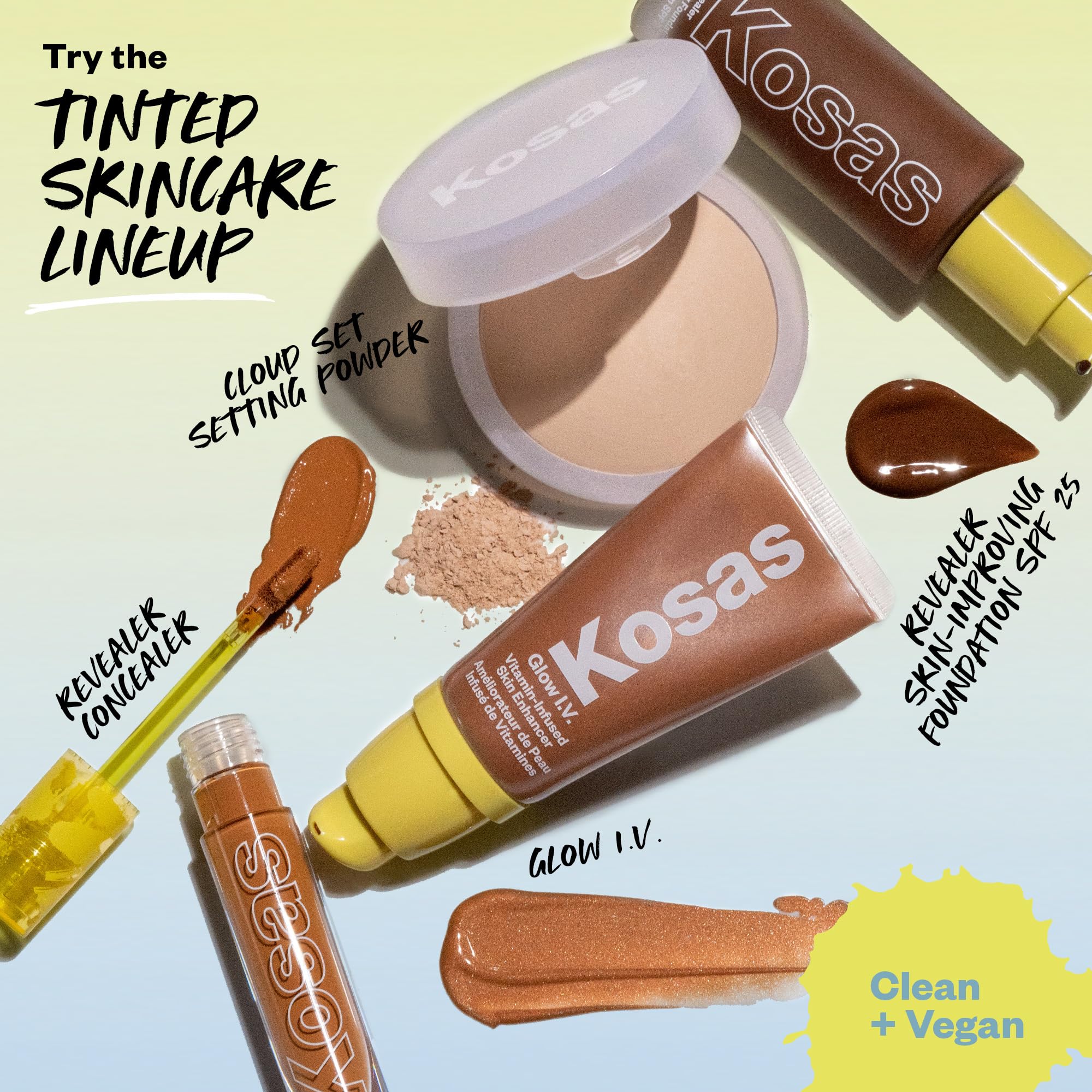 Kosas Glow I.V. Vitamin-Infused Skin Enhancer Face Makeup - Tinted Beauty Highlighter for a Healthy Glow - Reflect - Image 2