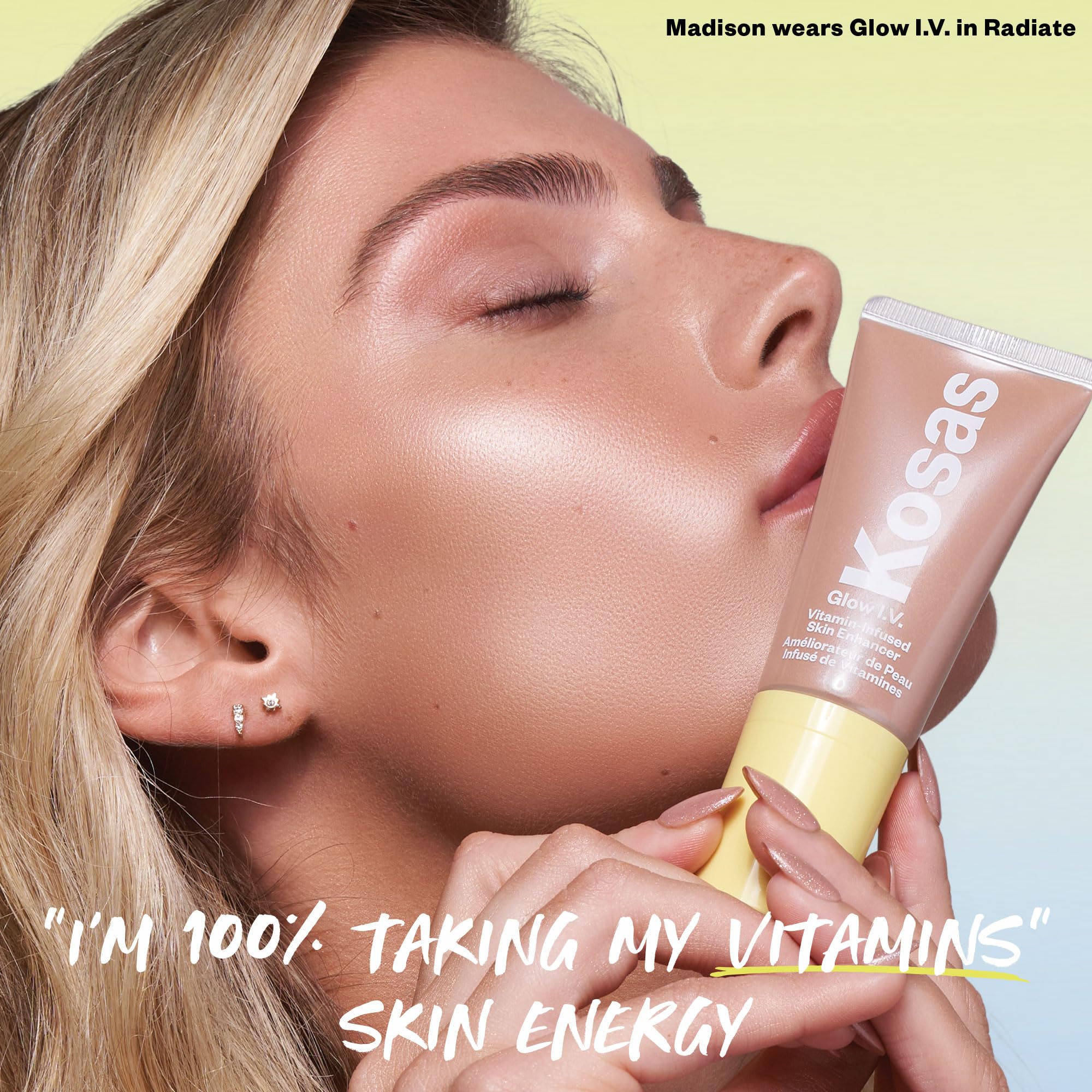 Kosas Glow I.V. Vitamin-Infused Skin Enhancer Face Makeup - Tinted Beauty Highlighter for a Healthy Glow - Revitalize - Image 5