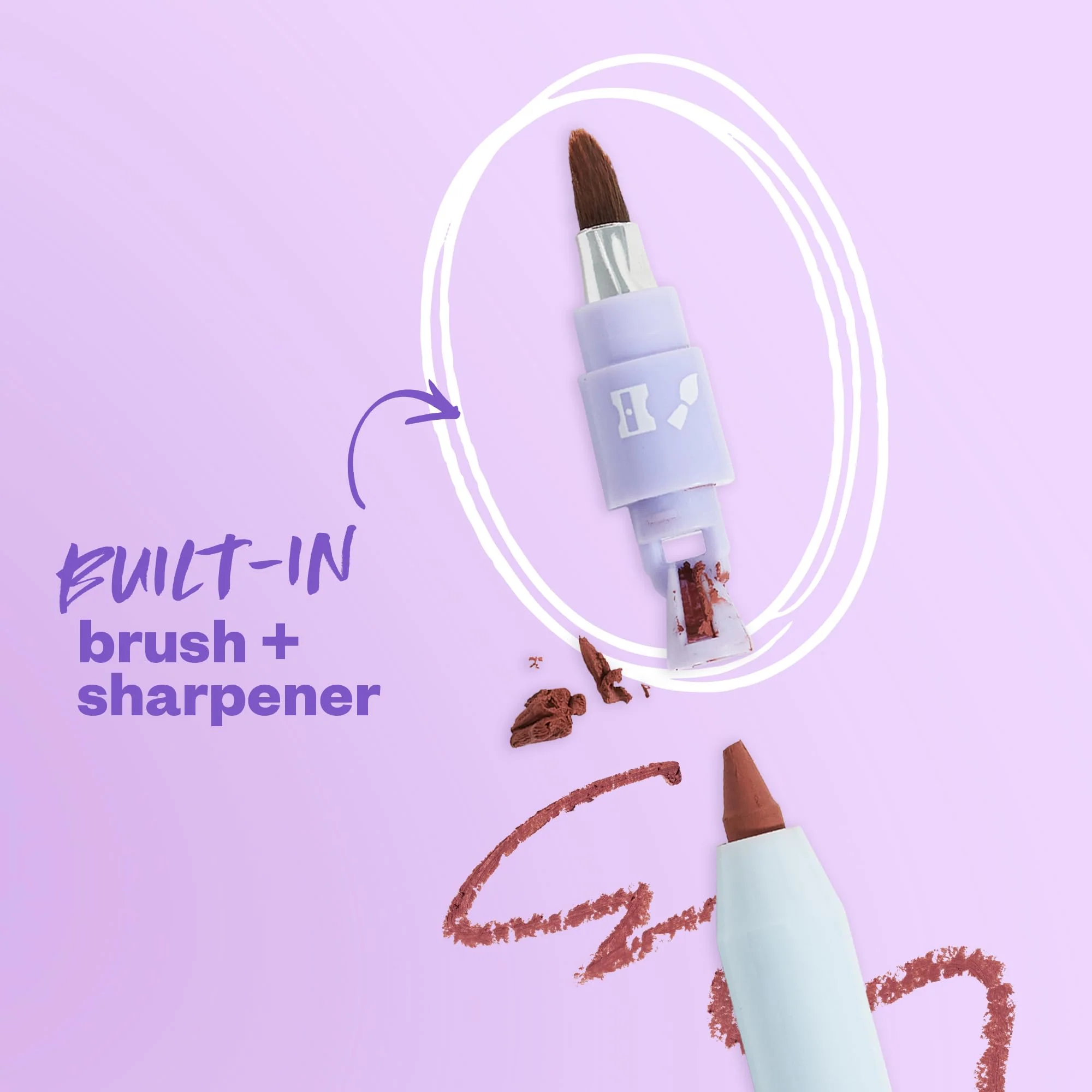 Kosas Hotliner Retractable Lip Liner Pencil with Built-In Brush & Sharpener - Easy Contouring, Hydrating, Long-Lasting - Pigmented Creamy Texture for Plumping Lips - Hyaluronic Acid & Konjac -100 - Image 5