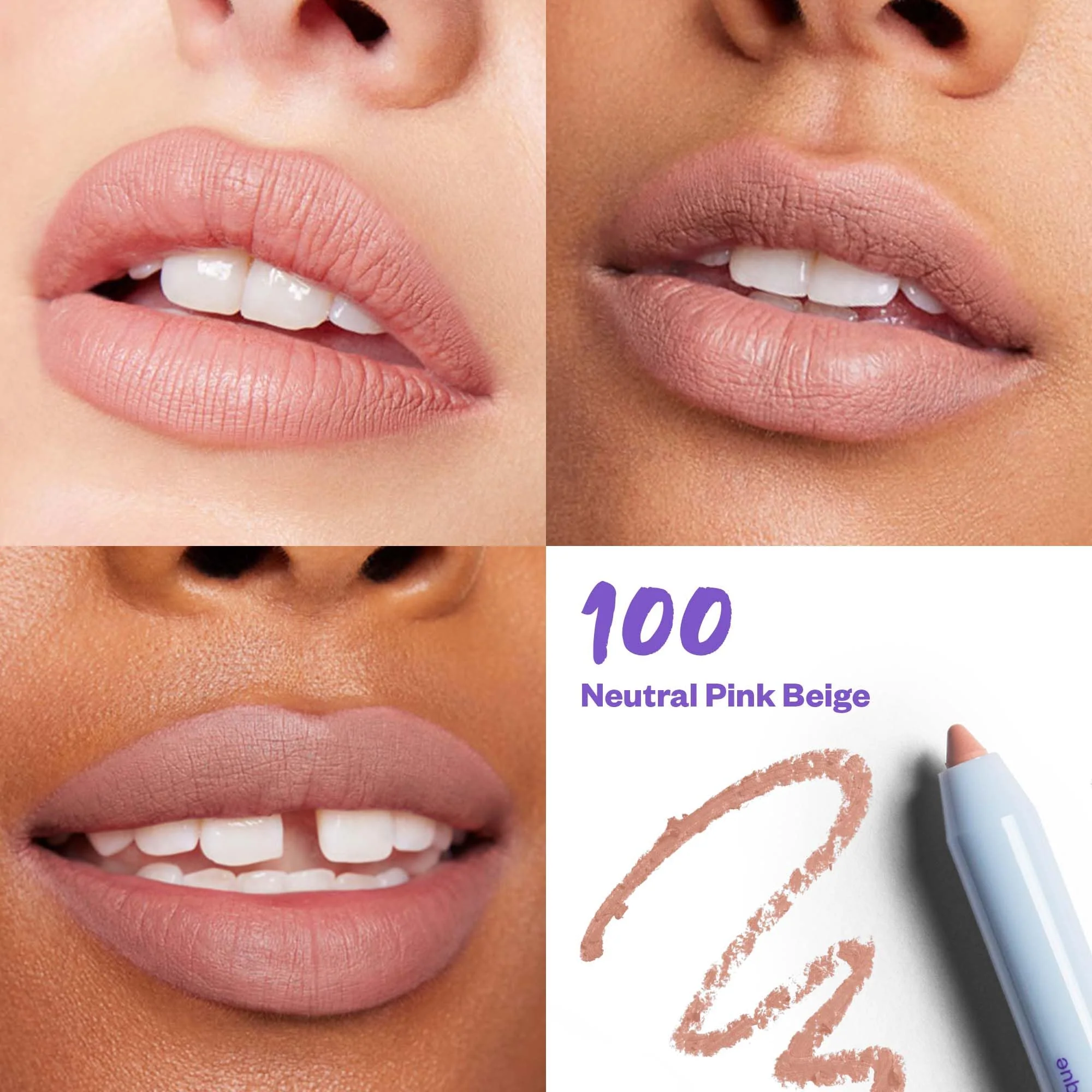 Kosas Hotliner Retractable Lip Liner Pencil with Built-In Brush & Sharpener - Easy Contouring, Hydrating, Long-Lasting - Pigmented Creamy Texture for Plumping Lips - Hyaluronic Acid & Konjac -100 - Image 8