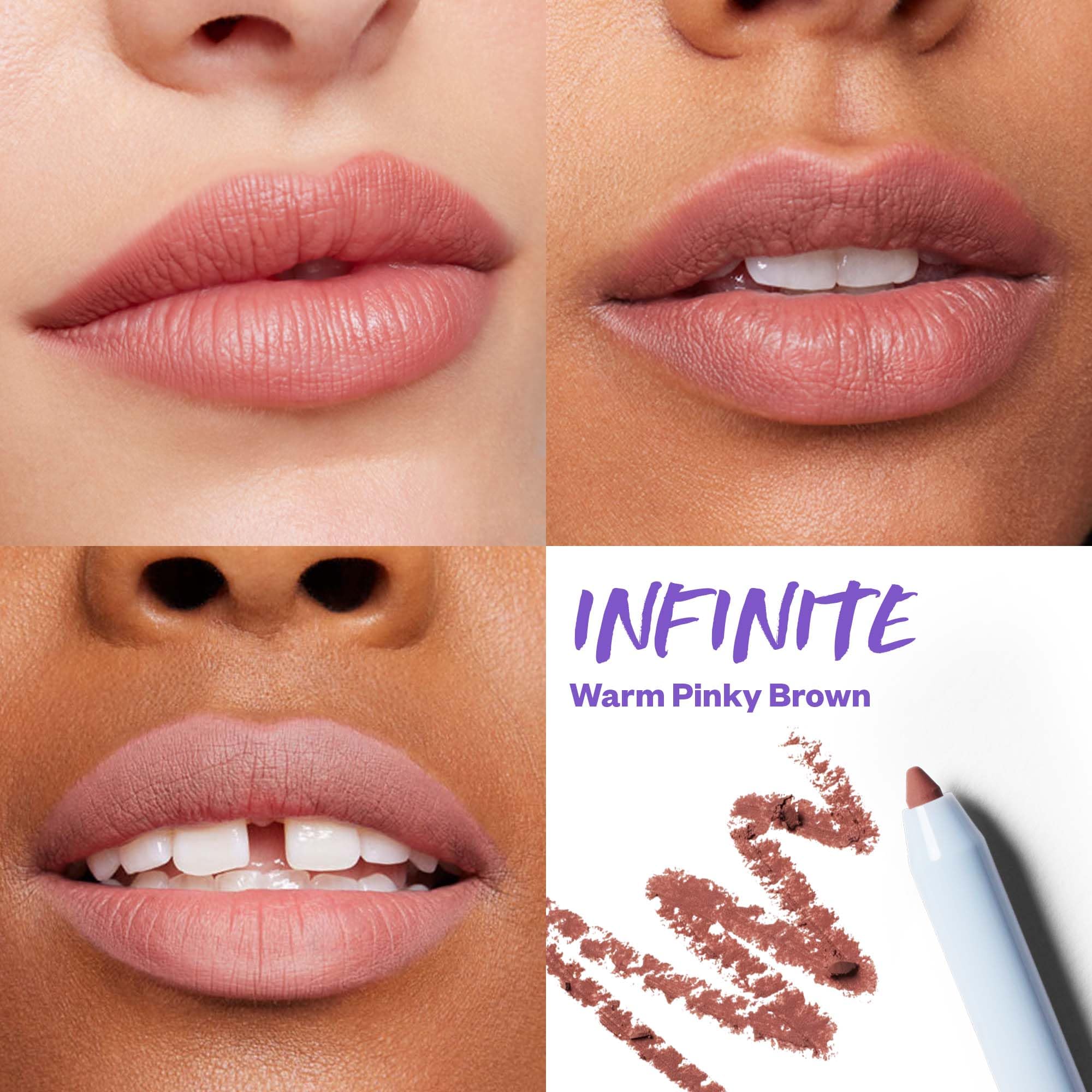Kosas Hotliner Retractable Lip Liner Pencil with Built-In Brush & Sharpener - Easy Contouring, Hydrating, Long-Lasting- Pigmented Creamy Texture for Plumping Lips - Hyaluronic Acid & Konjac - Infinite - Image 8