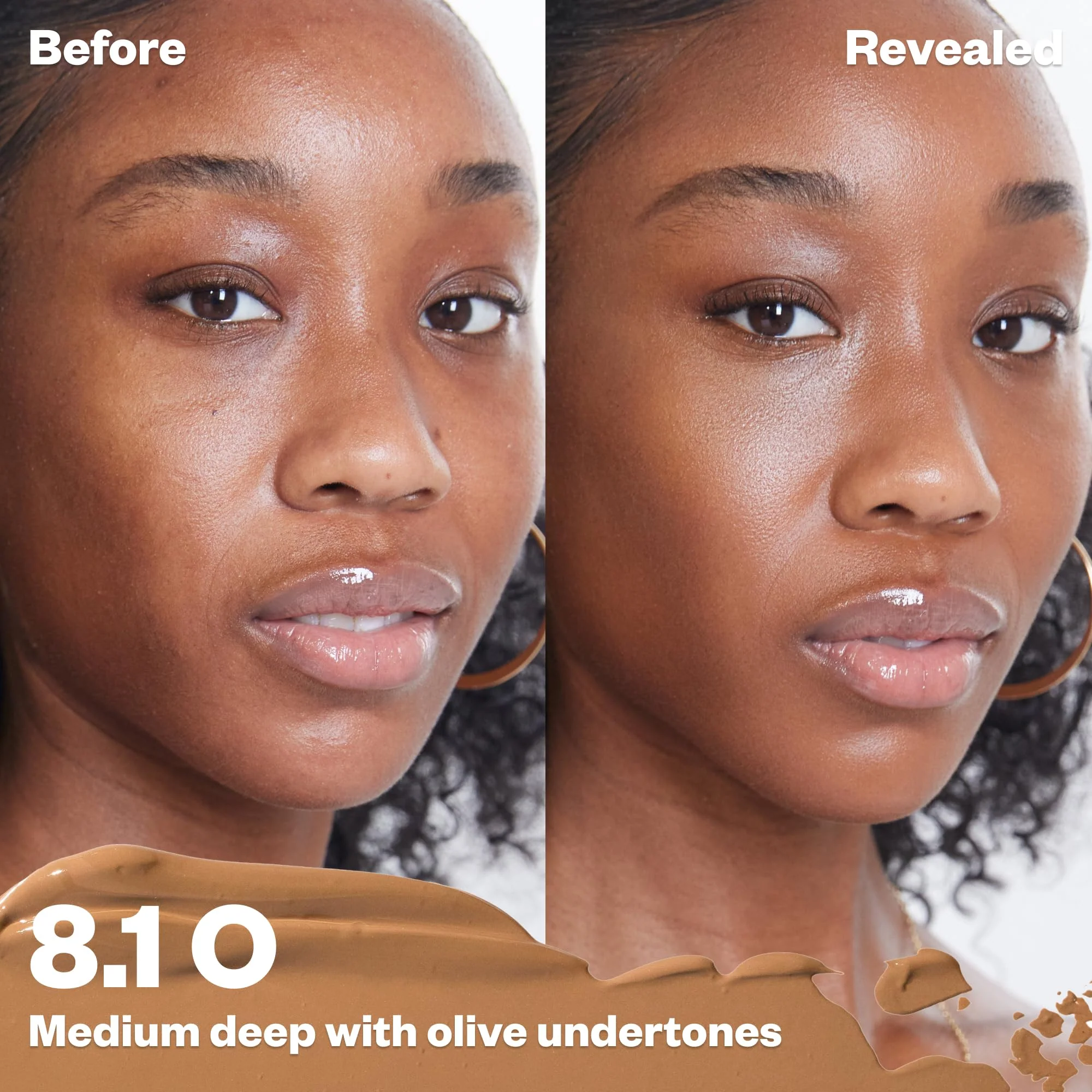 Kosas Revealer Concealer – Medium Coverage Hydrating Under Eye & Face Concealer with Hyaluronic Acid, Tone 8.1 O - Image 8