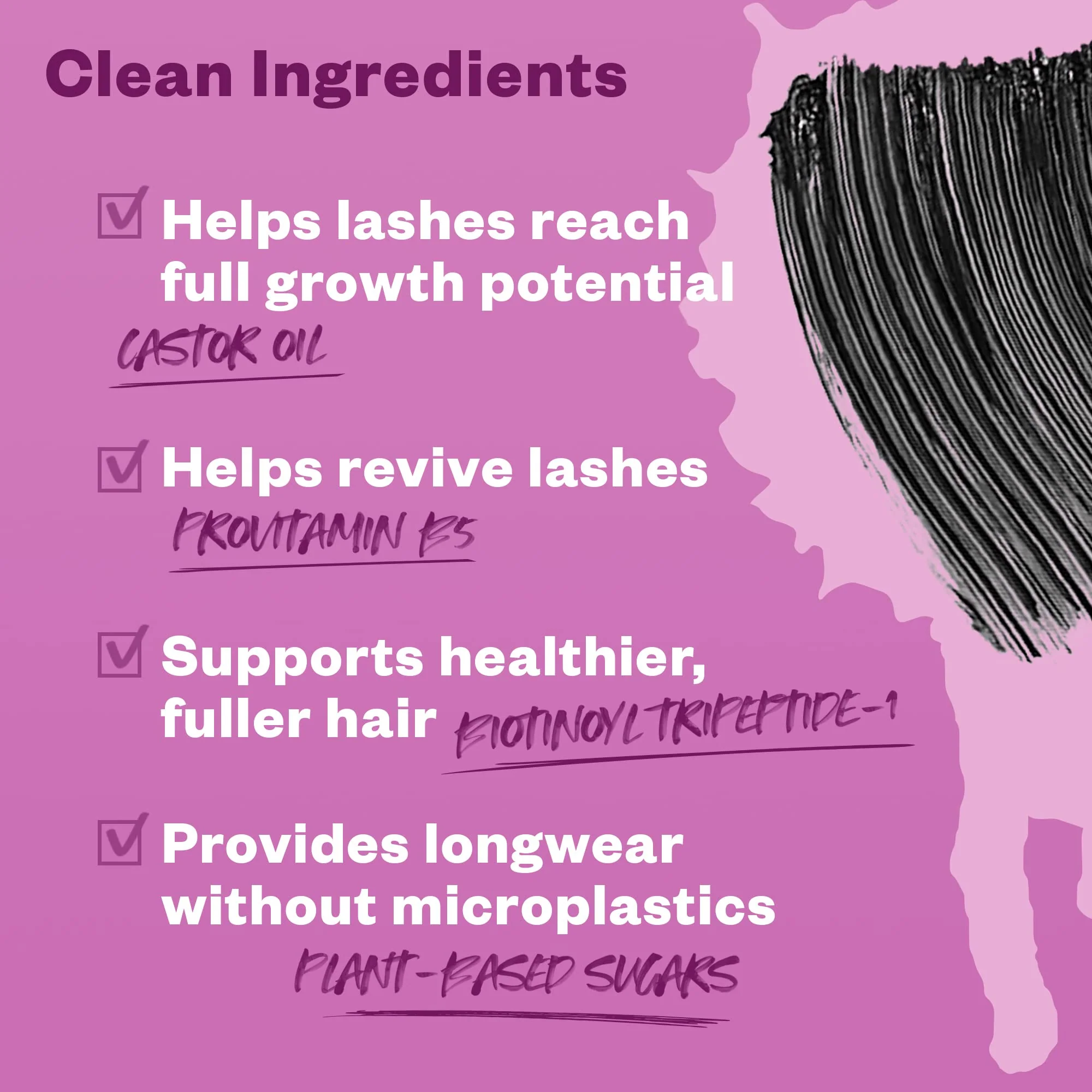 Kosas The Big Clean Mascara | Longwear, Fluffy Lashes, Intense Black - Image 4