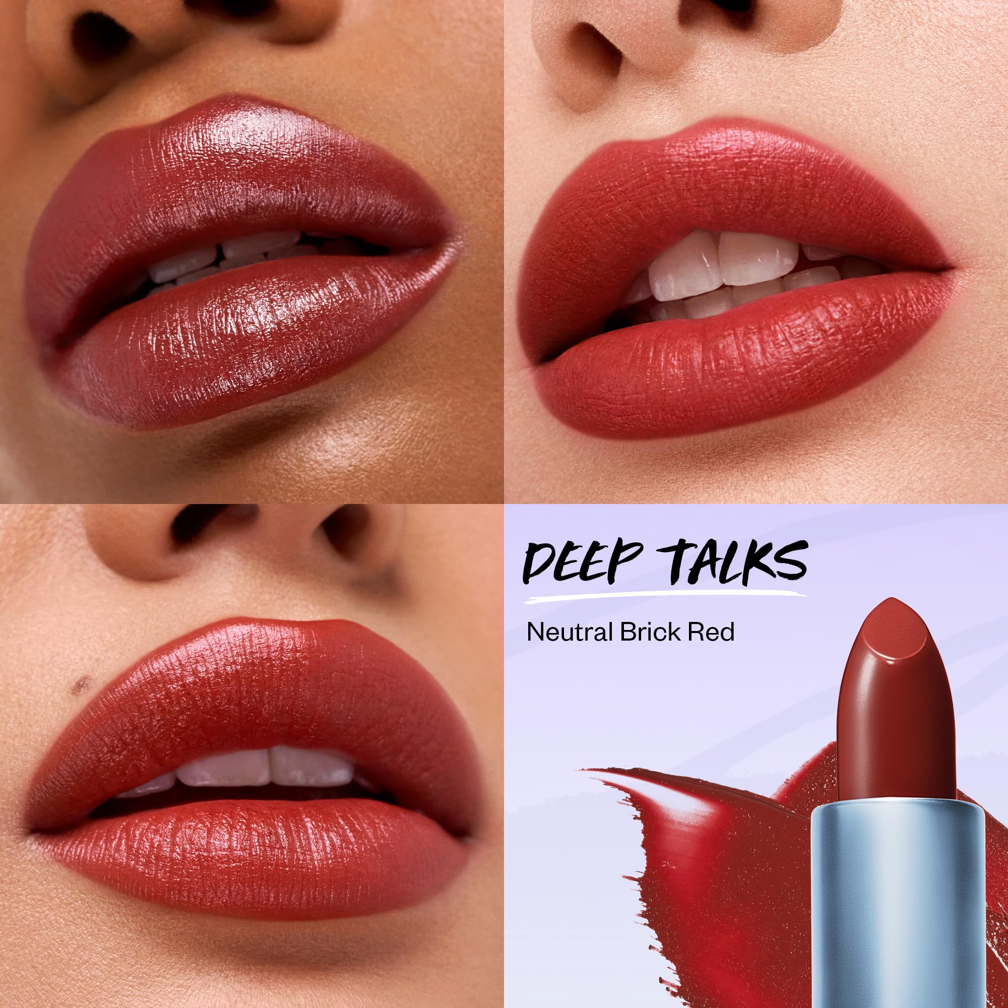 Kosas Weightless Lip Color Nourishing Satin Lipstick - High Impact Lip Color with Clean Formula - Comfy Feel & Soft Finish - Deep Talks - Image 7