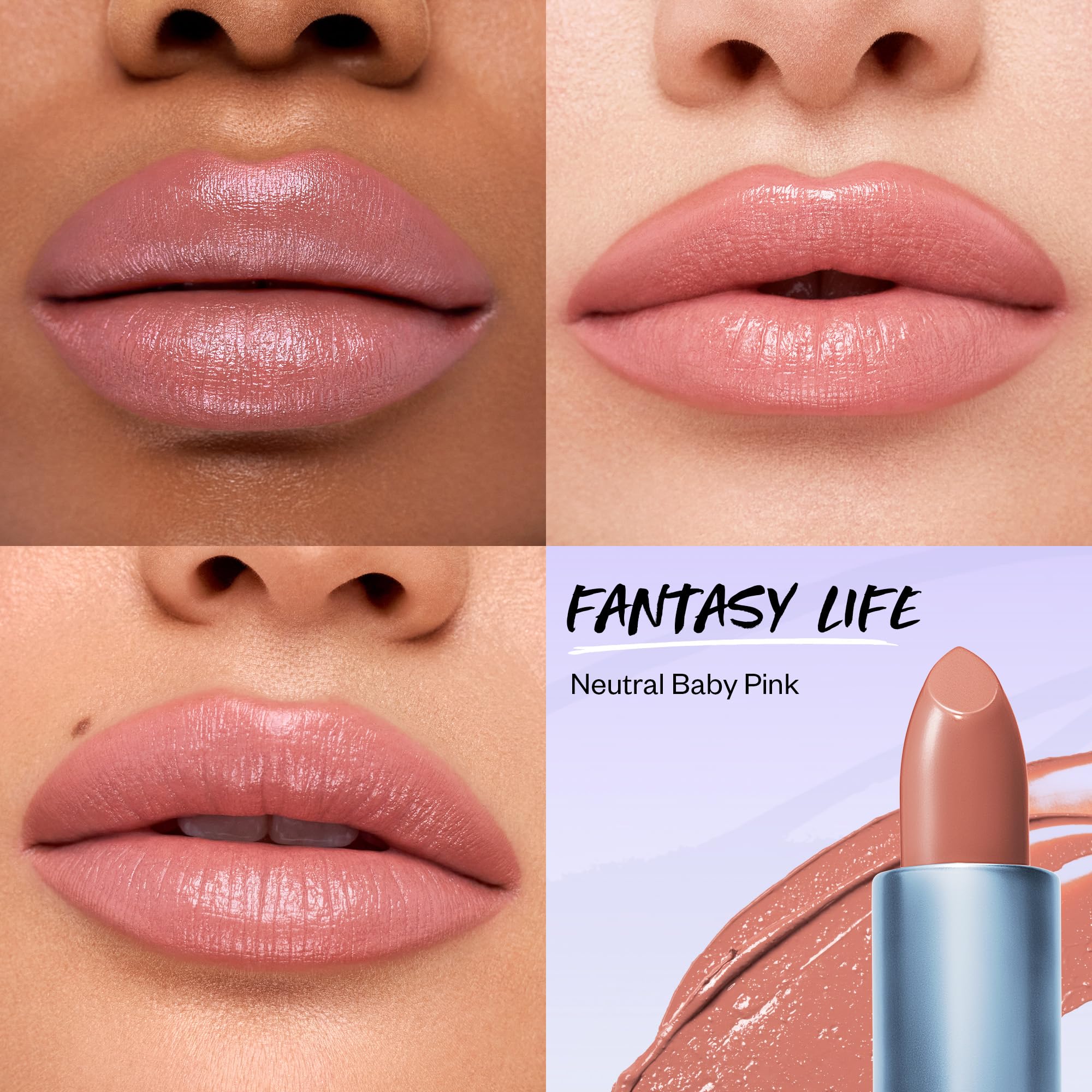 Kosas Weightless Lip Color Nourishing Satin Lipstick - High Impact Lip Color with Clean Formula - Comfy Feel & Soft Finish - Fantasy Life - Image 7