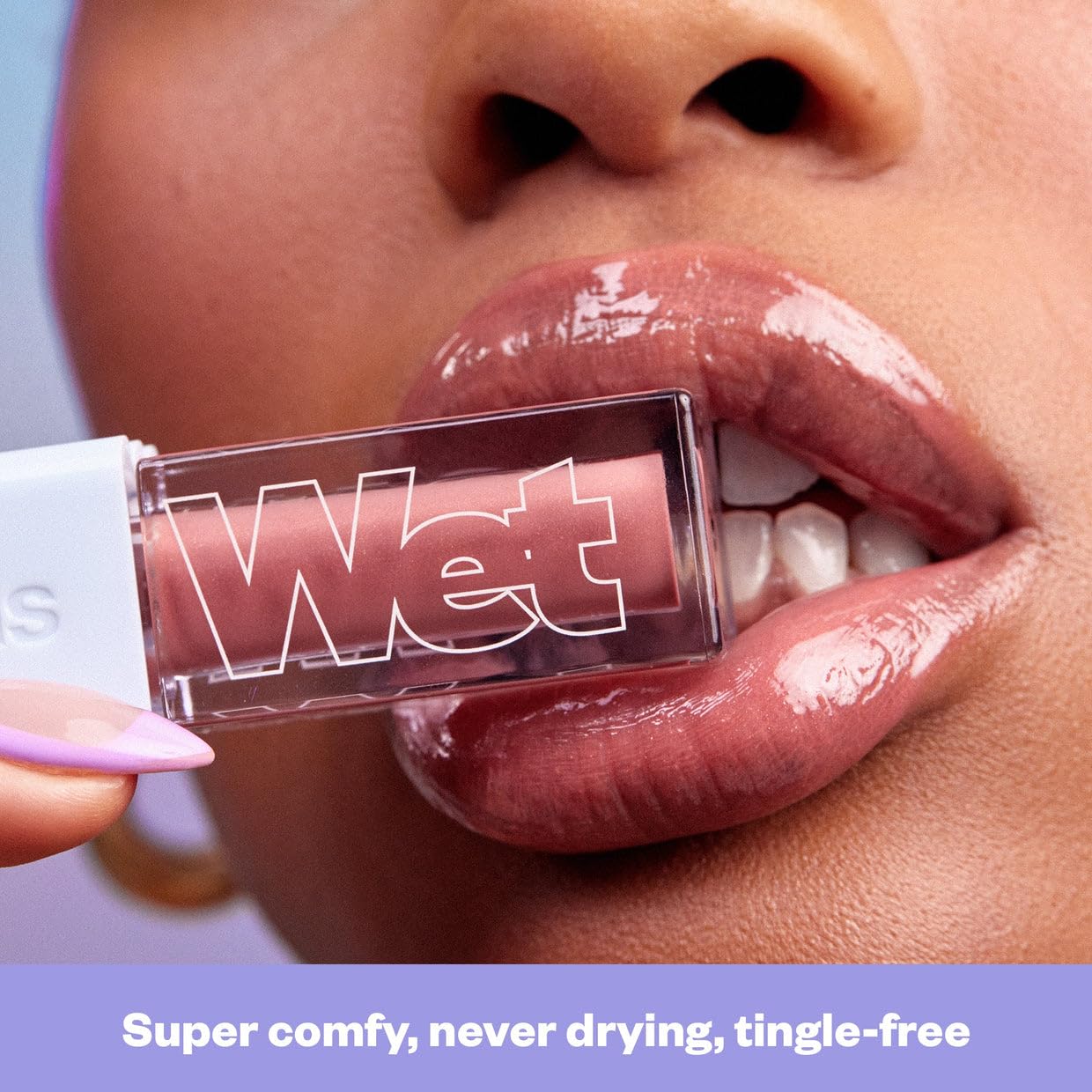 Kosas Wet Lip Oil Gloss - Hydrating Lip Plumping Treatment with Hyaluronic Acid & Peptides, Non-Sticky Finish (Unbuttoned) - Image 4
