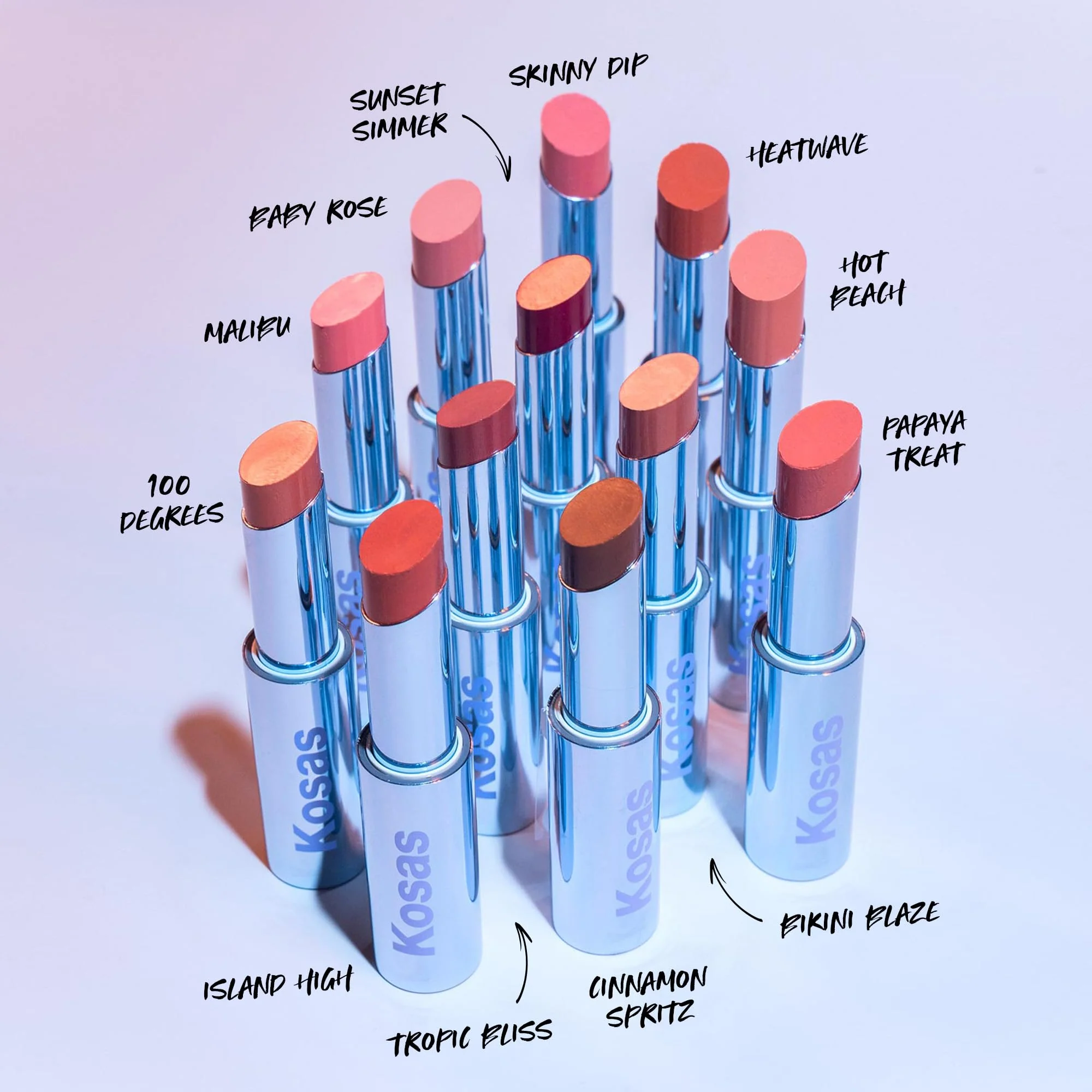 Kosas Wet Stick Moisturizing Shiny Sheer Lipstick with Ceramides, Hyaluronic acid, Peptides and Mango Butter - Soothes, Softens, and Moisturizes Lips – Papaya Treat - Image 6