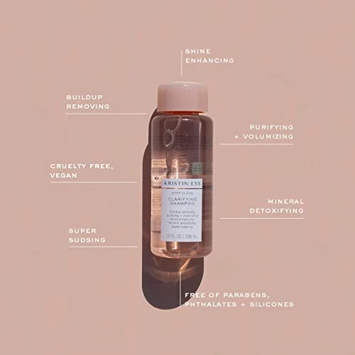 Kristin Ess Deep Clean Clarifying Shampoo for Oily Hair & Build Up | Detox Purifying + Cleansing Oily Hair Treatment - Sulfate Free + Vegan - Product for Thick, Curly + Color Treated Hair - Image 8
