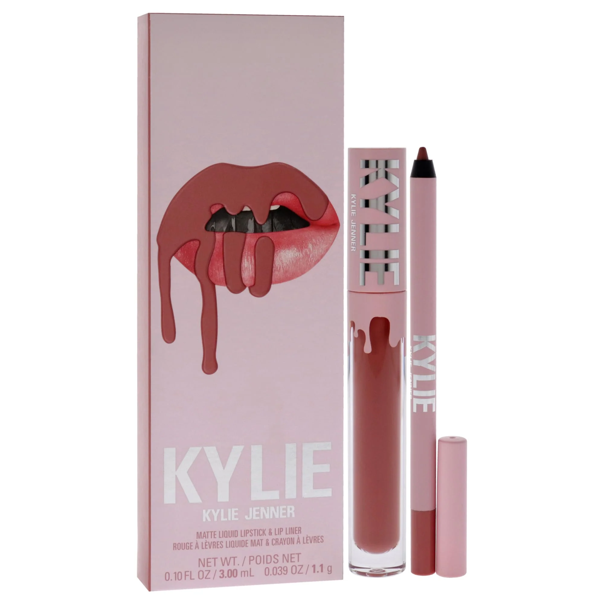 Kylie Cosmetics Matte Lip Kit - 301 Liquid Angel for Women - 2 Pc 0.10oz Matte Liquid Lipstick, 0.03oz Lip Liner - Image 3
